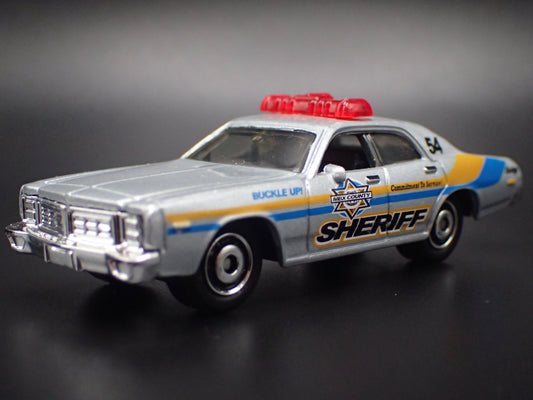1978 78 DODGE MONACO POLICE CAR SHERIFF 1/64 SCALE COLLECTIBLE DIECAST MODEL CAR