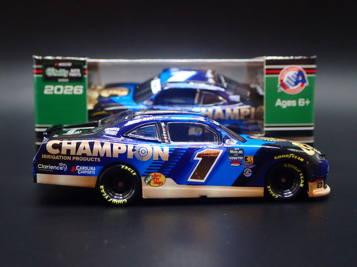 2026 26 CHEVROLET #1 CARSON KVAPIL CHAMPION NASCAR 1:64 SCALE DIECAST CAR