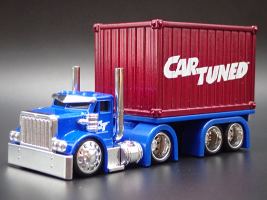 CAR TUNED SNEAKY PETE CONTAINER RIG 1:64 SCALE DIORAMA DIECAST MODEL CAR