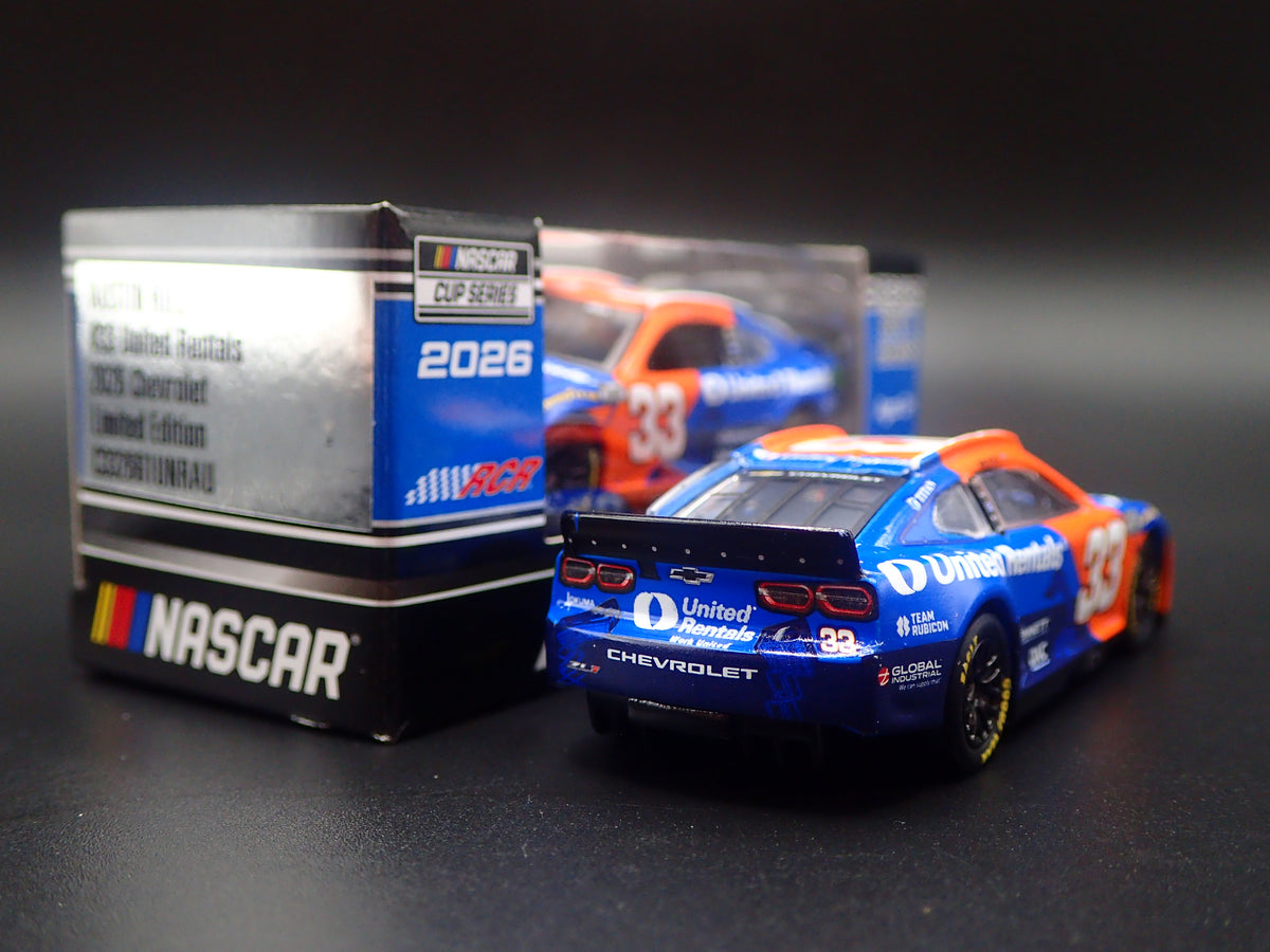 2026 26 CHEVROLET 33 AUSTIN HILL UNITED RENTALS NASCAR 1:64 DIECAST MODEL CAR
