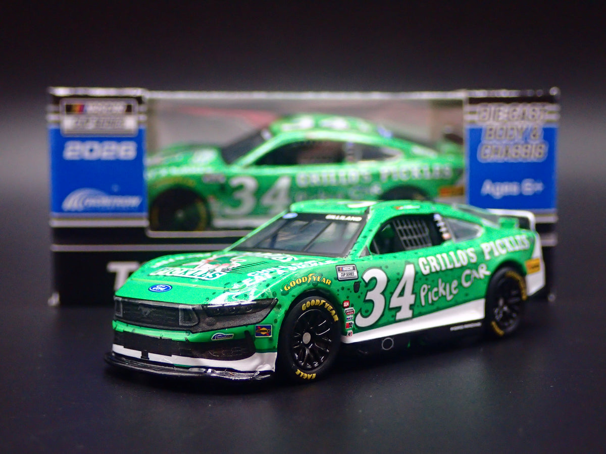 2026 26 FORD MUSTANG #34 TODD GILLILAND GRILLO'S NASCAR 1:64 SCALE DIECAST CAR