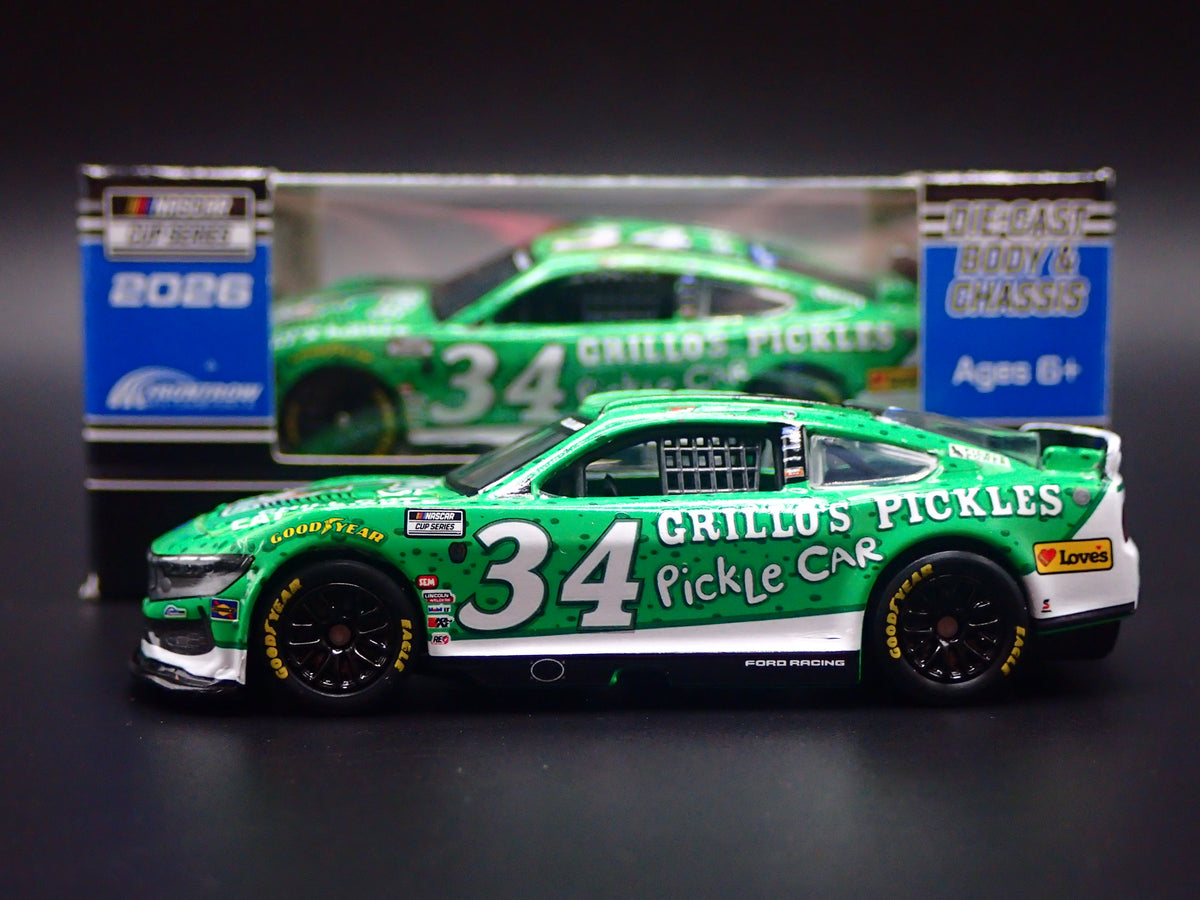 2026 26 FORD MUSTANG #34 TODD GILLILAND GRILLO'S NASCAR 1:64 SCALE DIECAST CAR