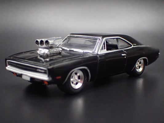 1970 70 DODGE CHARGER BLACK 1:64 SCALE COLLECTIBLE DIORAMA DIECAST MODEL CAR