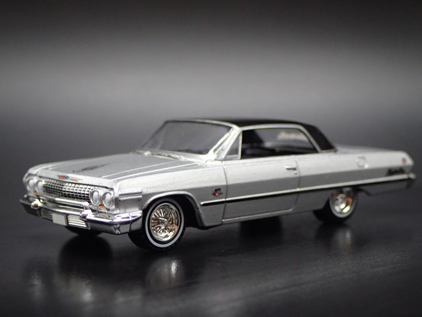 1963 63 CHEVY CHEVROLET IMPALA LOWRIDER 1:64 SCALE DIORAMA DIECAST MODEL CAR