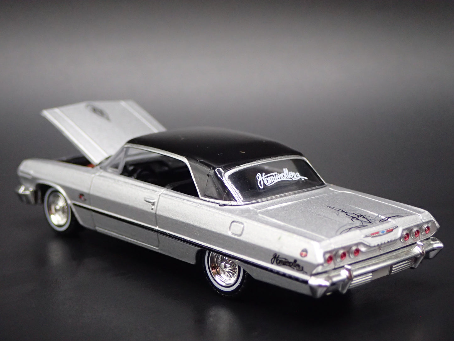 1963 63 CHEVY CHEVROLET IMPALA LOWRIDER 1:64 SCALE DIORAMA DIECAST MODEL CAR