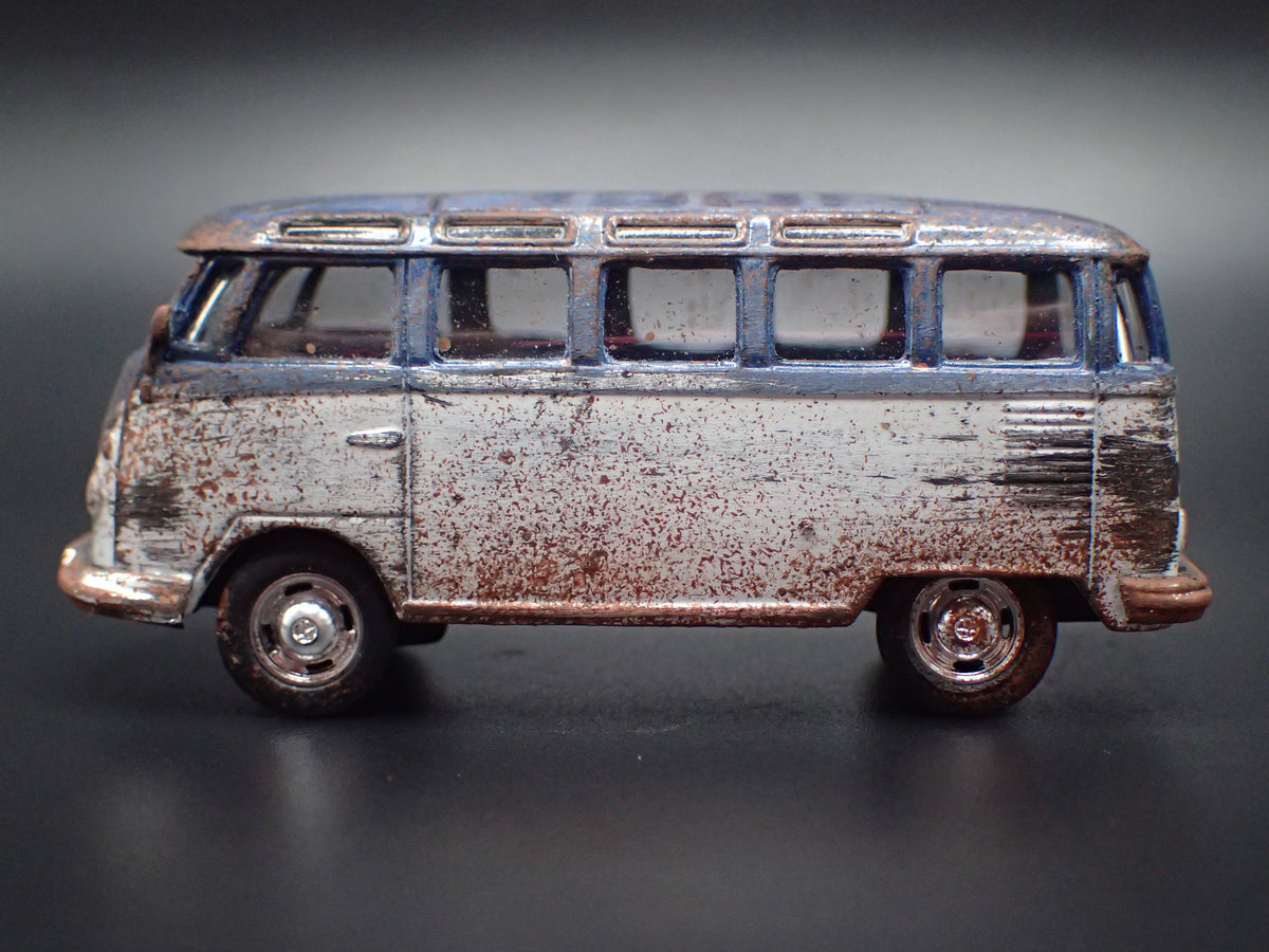 1950-1967 VW VOLKSWAGEN TYPE 2 T1 23 WINDOW BUS BARN FIND 1:64 DIECAST MODEL CAR