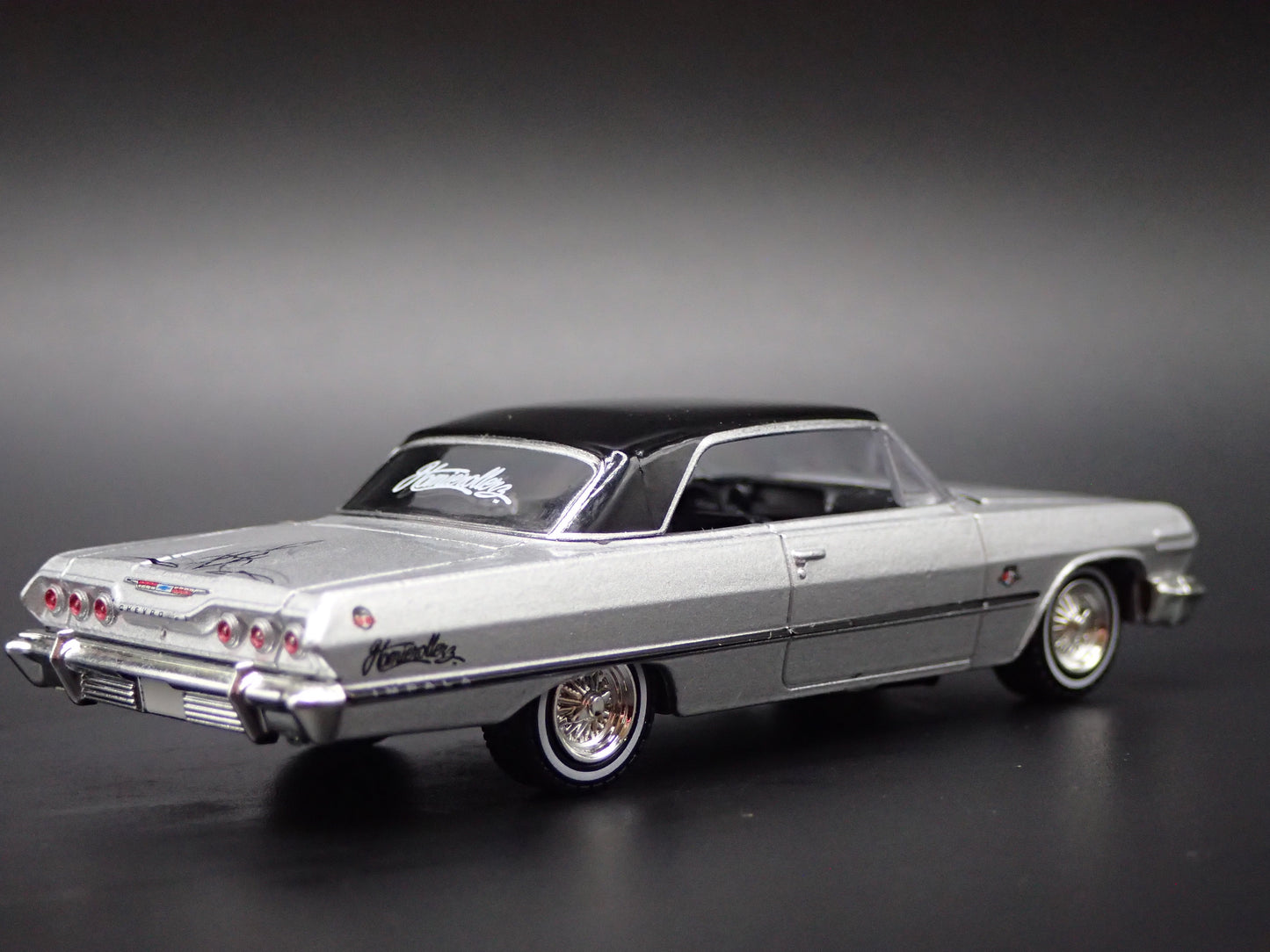 1963 63 CHEVY CHEVROLET IMPALA LOWRIDER 1:64 SCALE DIORAMA DIECAST MODEL CAR
