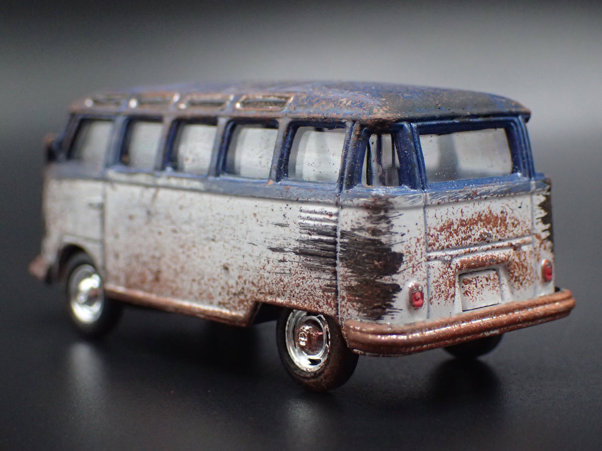 1950-1967 VW VOLKSWAGEN TYPE 2 T1 23 WINDOW BUS BARN FIND 1:64 DIECAST MODEL CAR