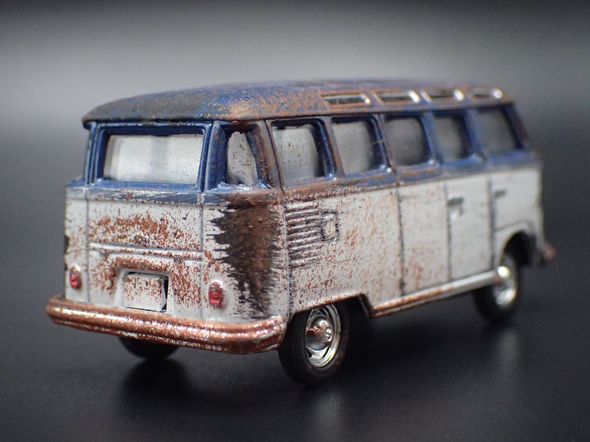 1950-1967 VW VOLKSWAGEN TYPE 2 T1 23 WINDOW BUS BARN FIND 1:64 DIECAST MODEL CAR