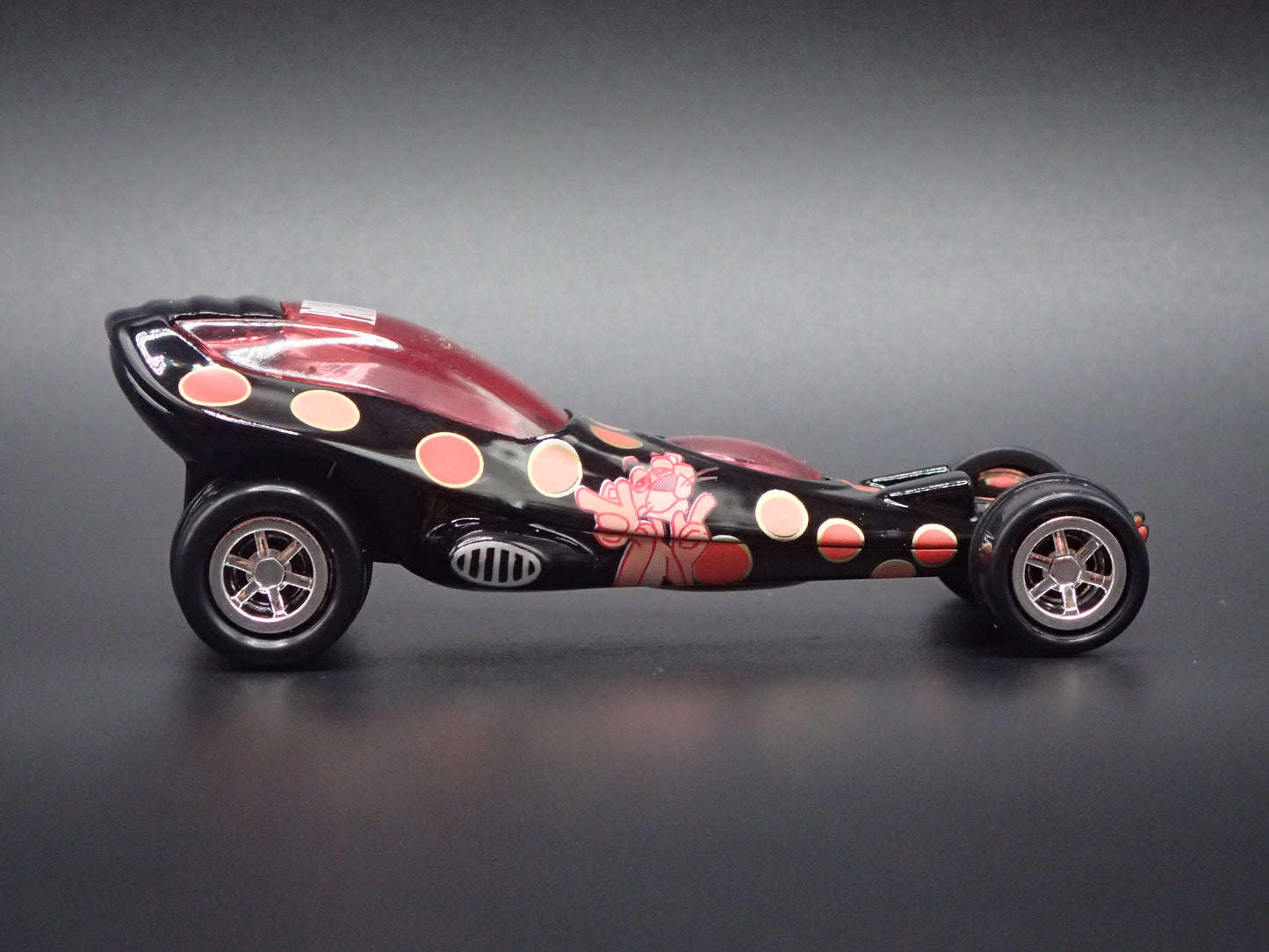 CHERRYBOMB NHRA DRAGSTER CUSTOM PINK PANTHER 1:64 SCALE DIORAMA DIECAST MODEL CAR