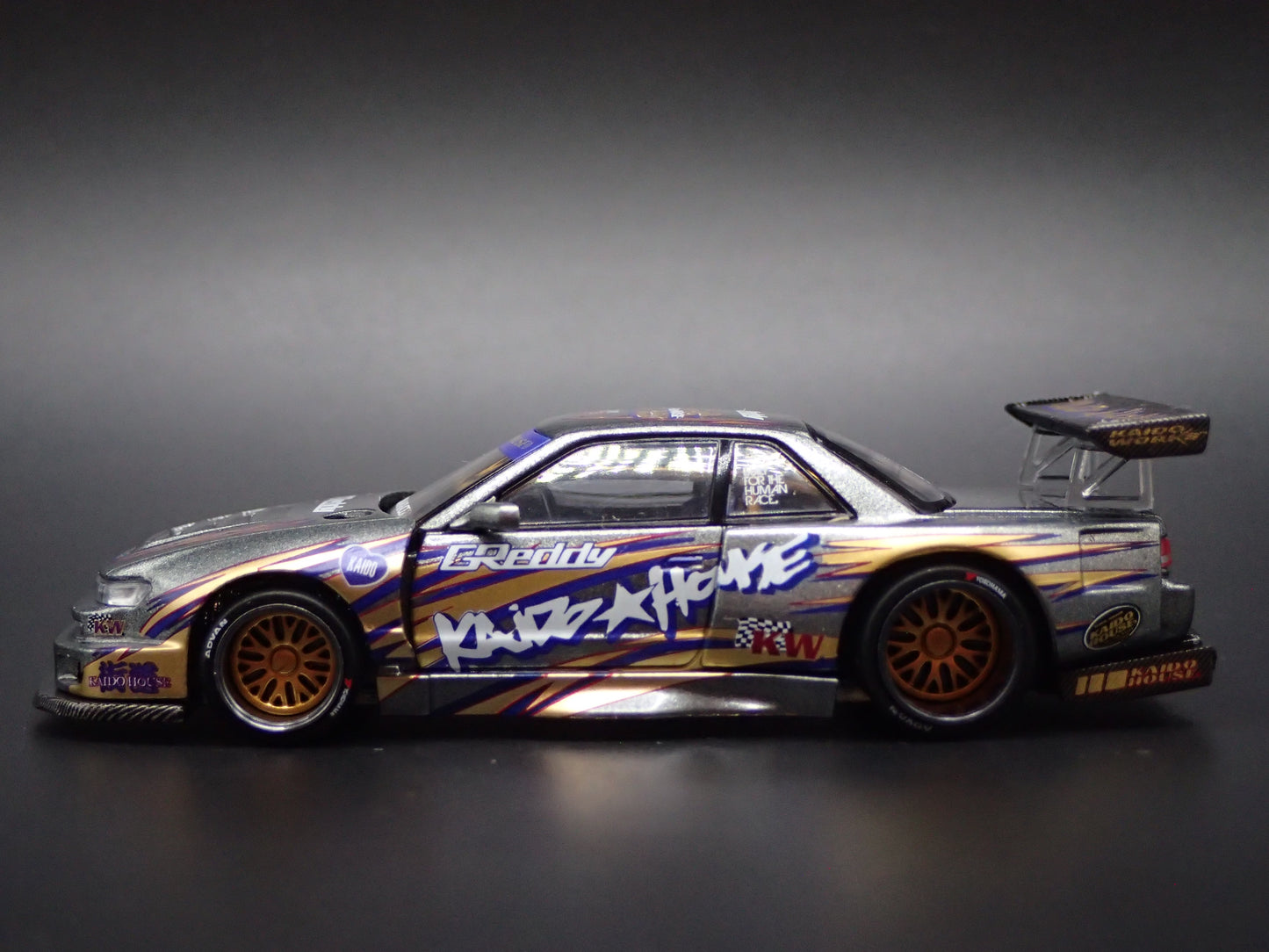 KAIDO HOUSE NISSAN SILVIA S13-R V1 GREDDY 1/64 SCALE DIECAST MODEL CAR