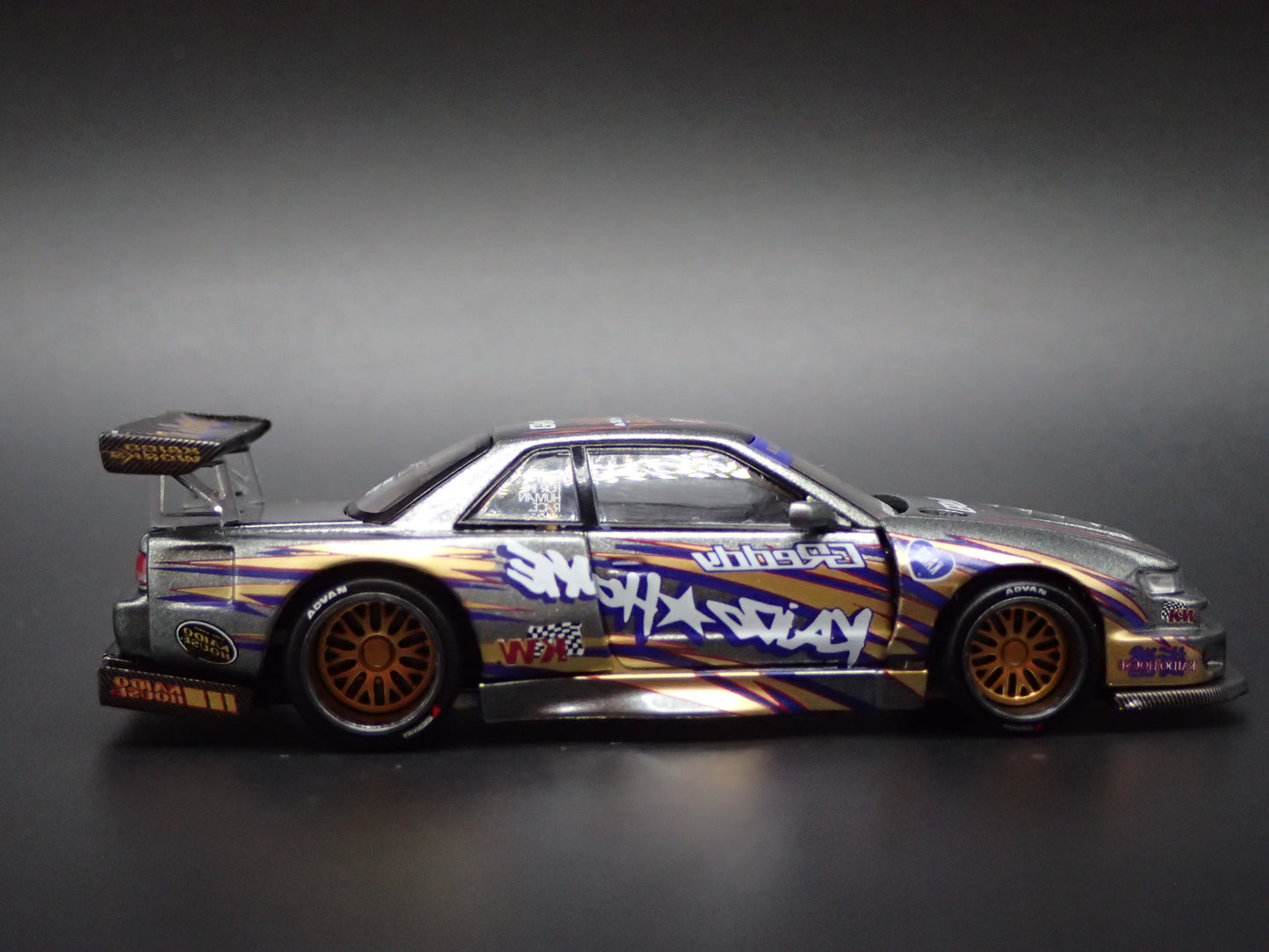 KAIDO HOUSE NISSAN SILVIA S13-R V1 GREDDY 1/64 SCALE DIECAST MODEL CAR