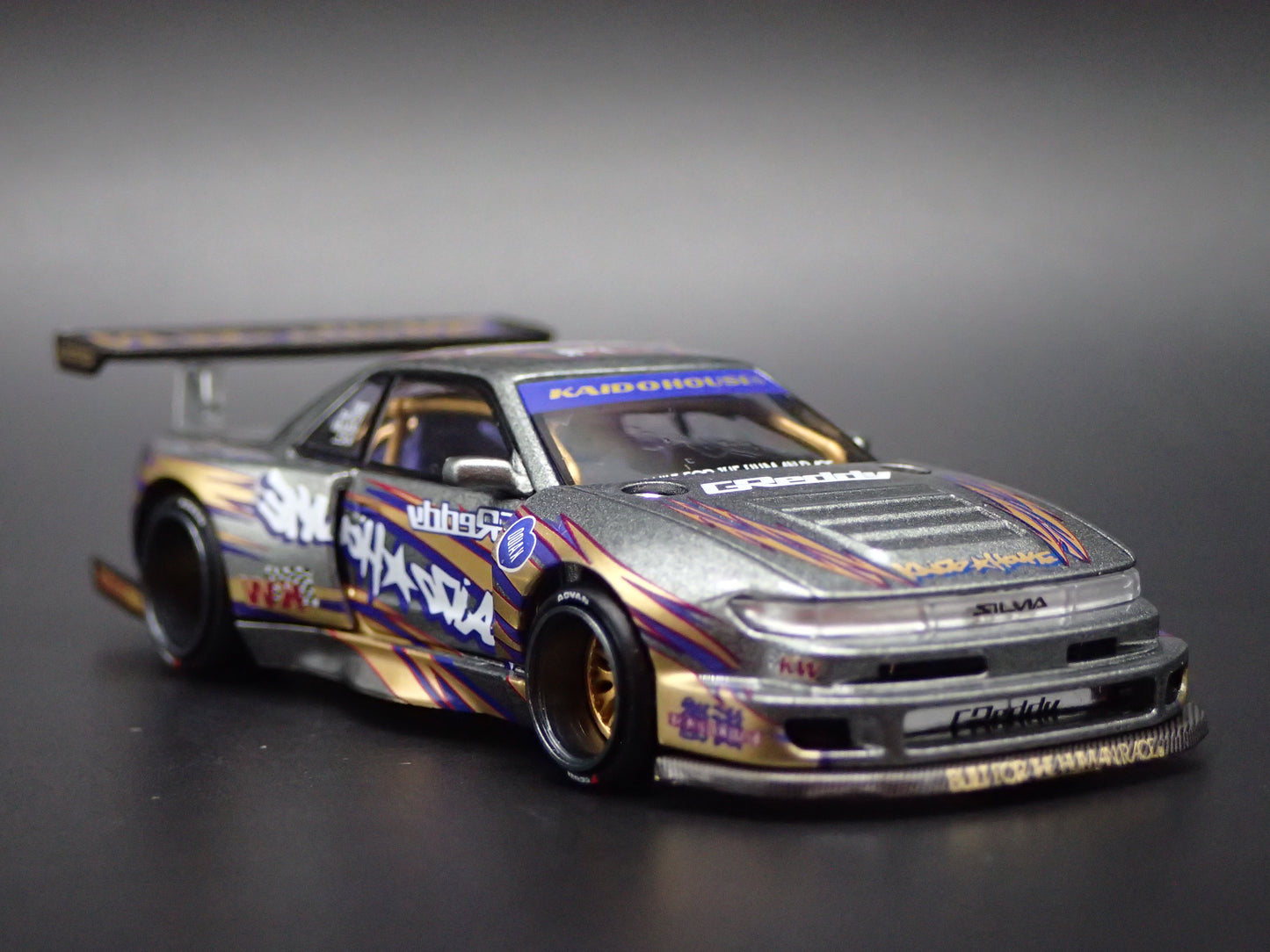 KAIDO HOUSE NISSAN SILVIA S13-R V1 GREDDY 1/64 SCALE DIECAST MODEL CAR