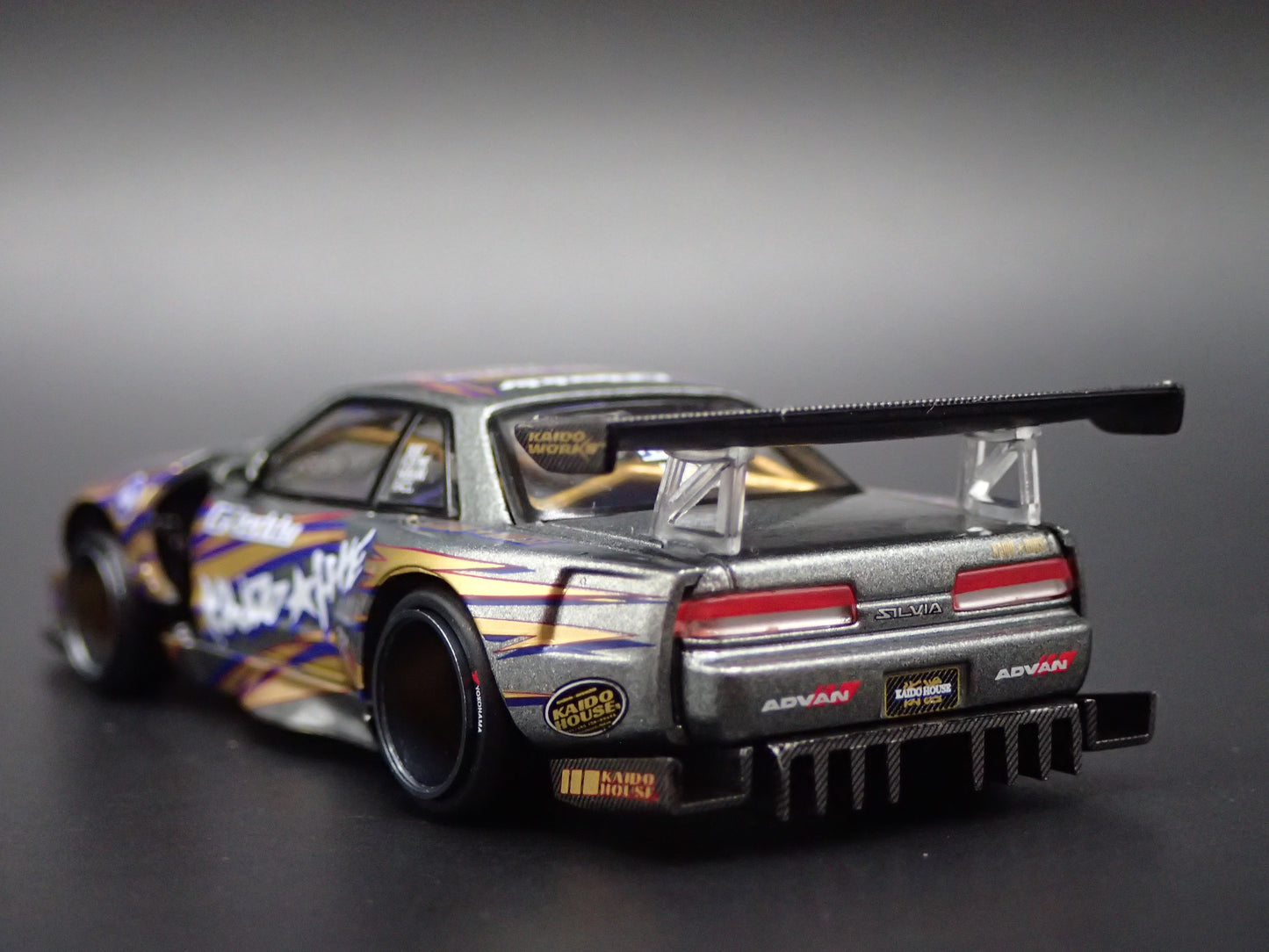 KAIDO HOUSE NISSAN SILVIA S13-R V1 GREDDY 1/64 SCALE DIECAST MODEL CAR