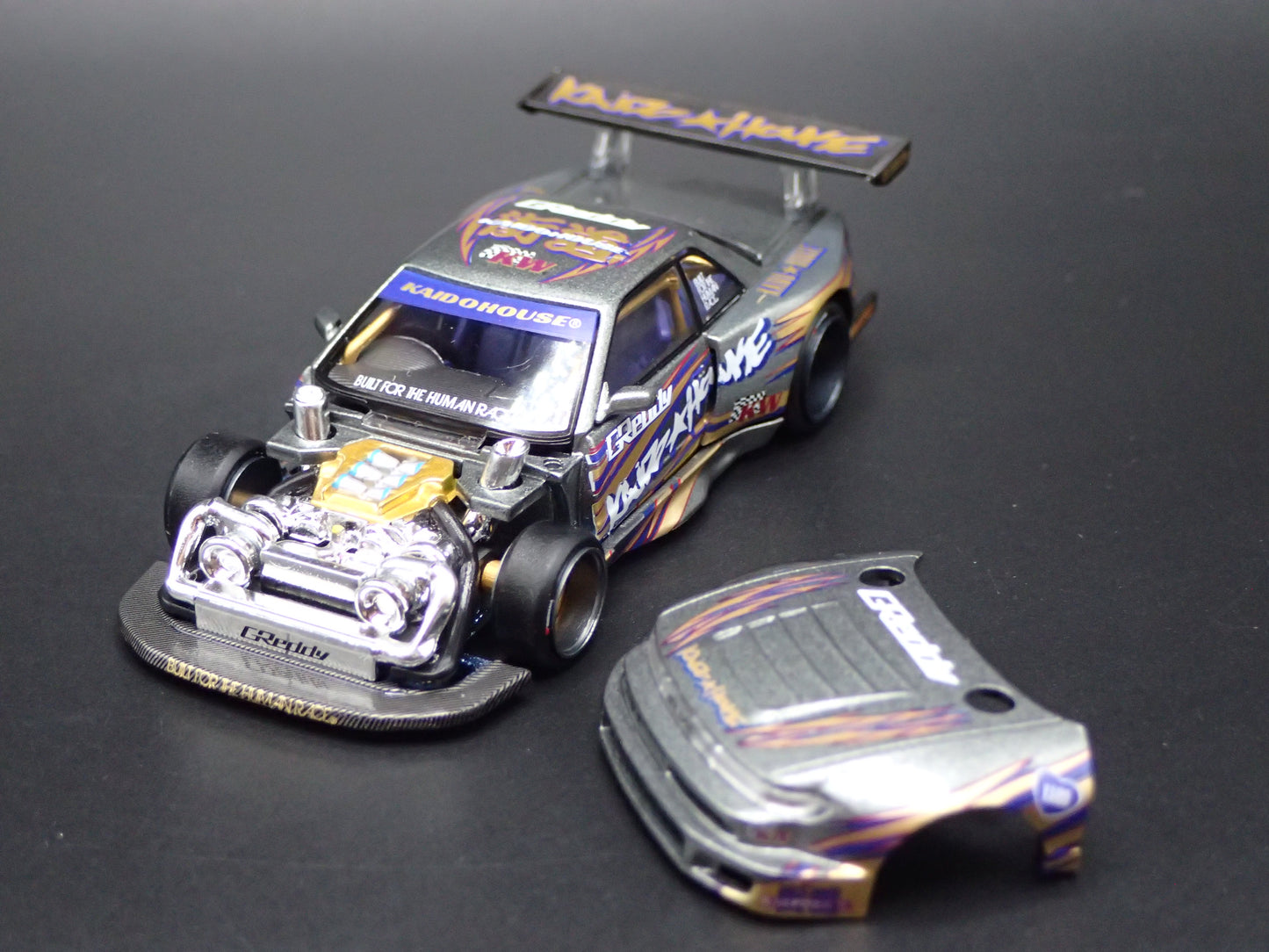 KAIDO HOUSE NISSAN SILVIA S13-R V1 GREDDY 1/64 SCALE DIECAST MODEL CAR