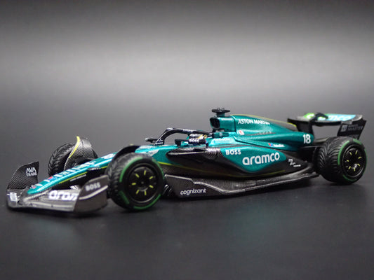 ASTON MARTIN AMR24 #18 LANCER STROLL 2024 1:64 SCALE DIECAST MODEL CAR