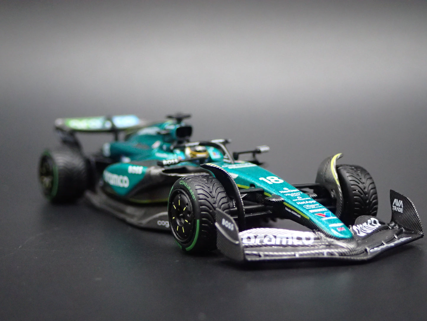 ASTON MARTIN AMR24 #18 LANCER STROLL 2024 1:64 SCALE DIECAST MODEL CAR