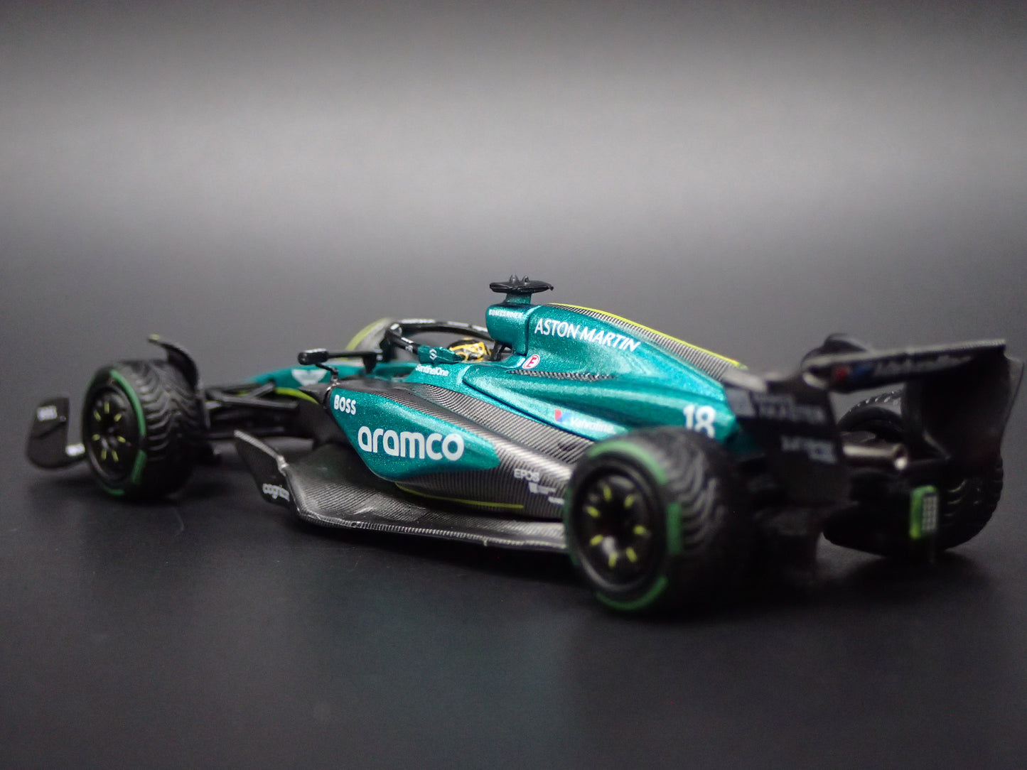 ASTON MARTIN AMR24 #18 LANCER STROLL 2024 1:64 SCALE DIECAST MODEL CAR