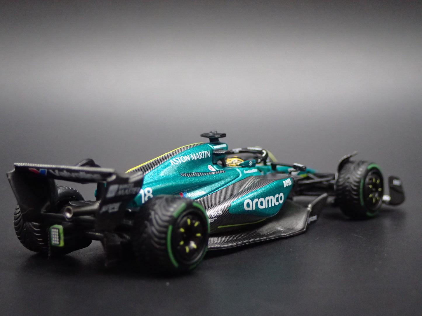 ASTON MARTIN AMR24 #18 LANCER STROLL 2024 1:64 SCALE DIECAST MODEL CAR