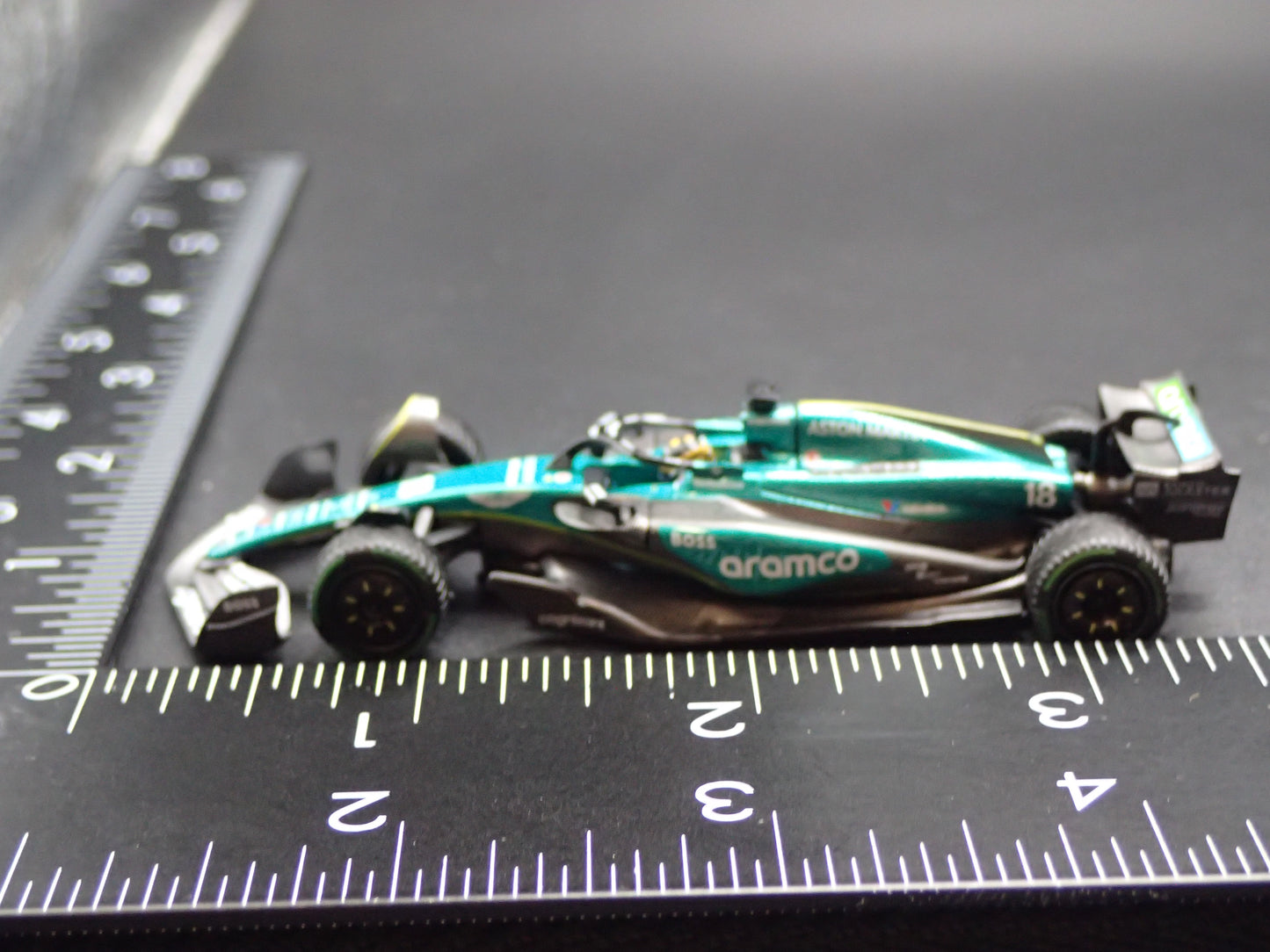 ASTON MARTIN AMR24 #18 LANCER STROLL 2024 1:64 SCALE DIECAST MODEL CAR