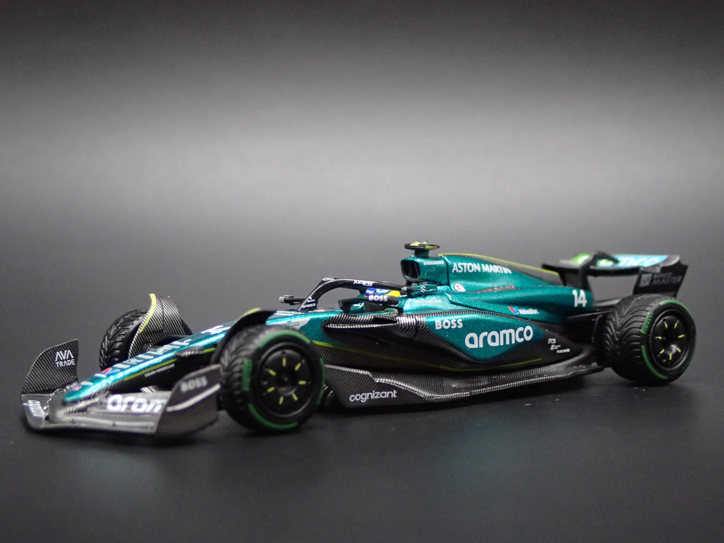 ASTON MARTIN AMR24 #14 FERNANDO ALFONSO 2024 1:64 SCALE DIECAST MODEL CAR
