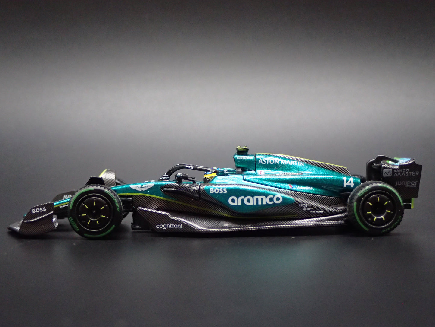 ASTON MARTIN AMR24 #14 FERNANDO ALFONSO 2024 1:64 SCALE DIECAST MODEL CAR