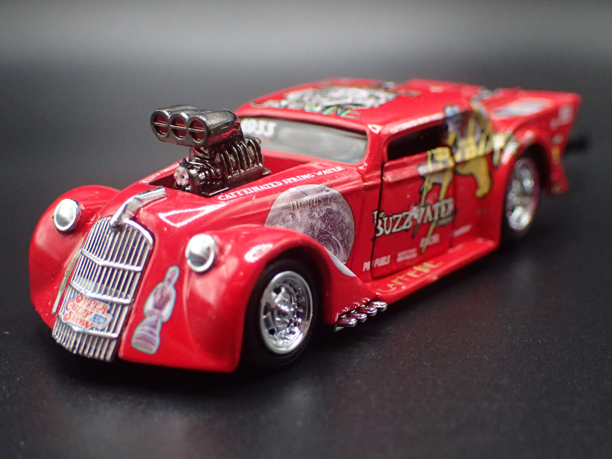 1933 33 WILLYS GASSER STINGER RED NHRA 1:64 SCALE DIORAMA DIECAST MODEL CAR