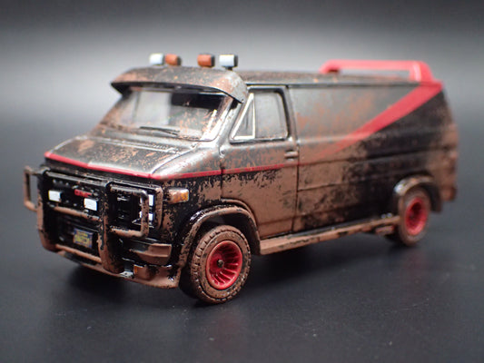 1983 83 GMC VANDURA A-TEAM VAN CUSTOM MUDDY 1/64 SCALE DIECAST MODEL CAR