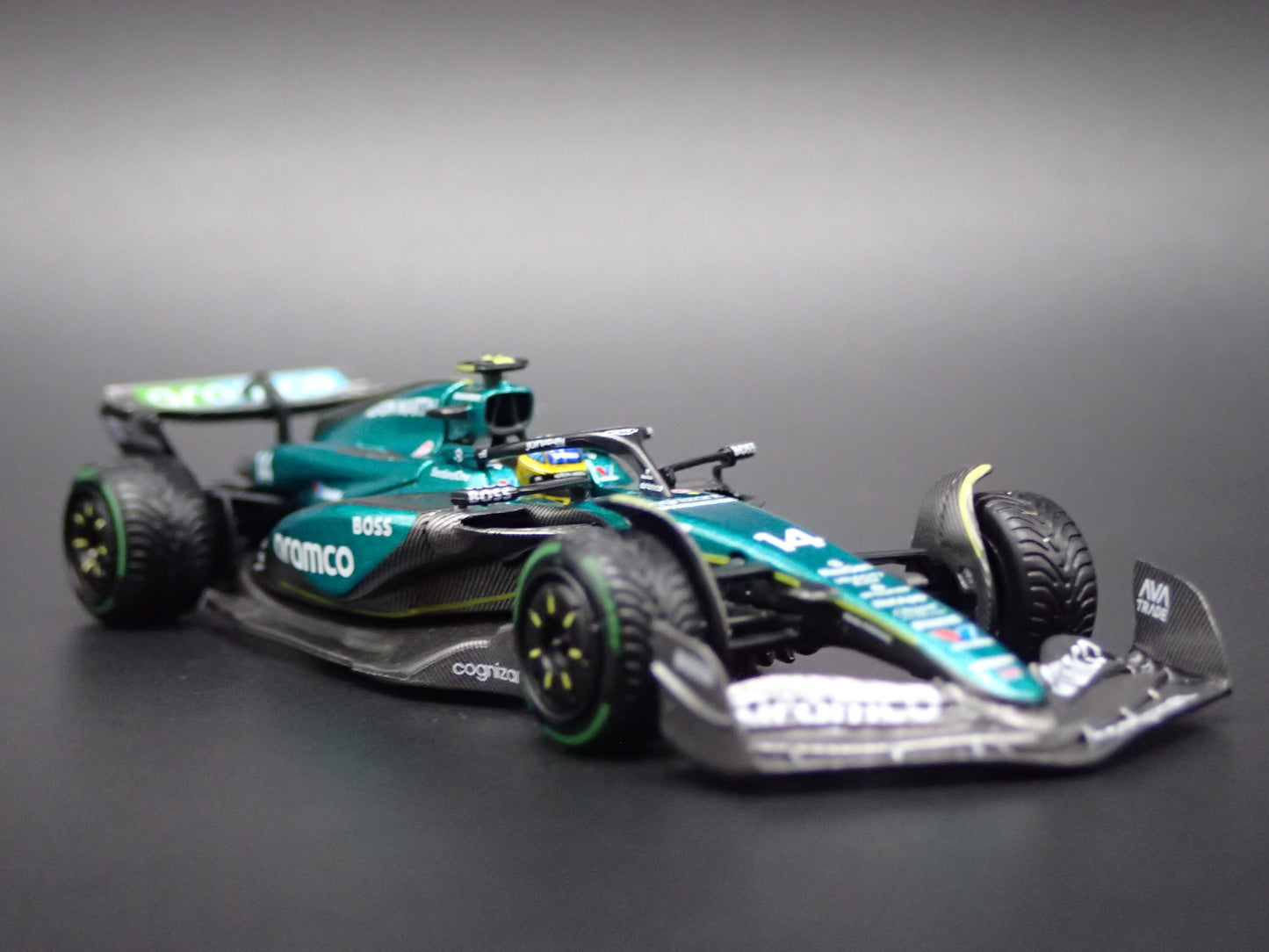 ASTON MARTIN AMR24 #14 FERNANDO ALFONSO 2024 1:64 SCALE DIECAST MODEL CAR