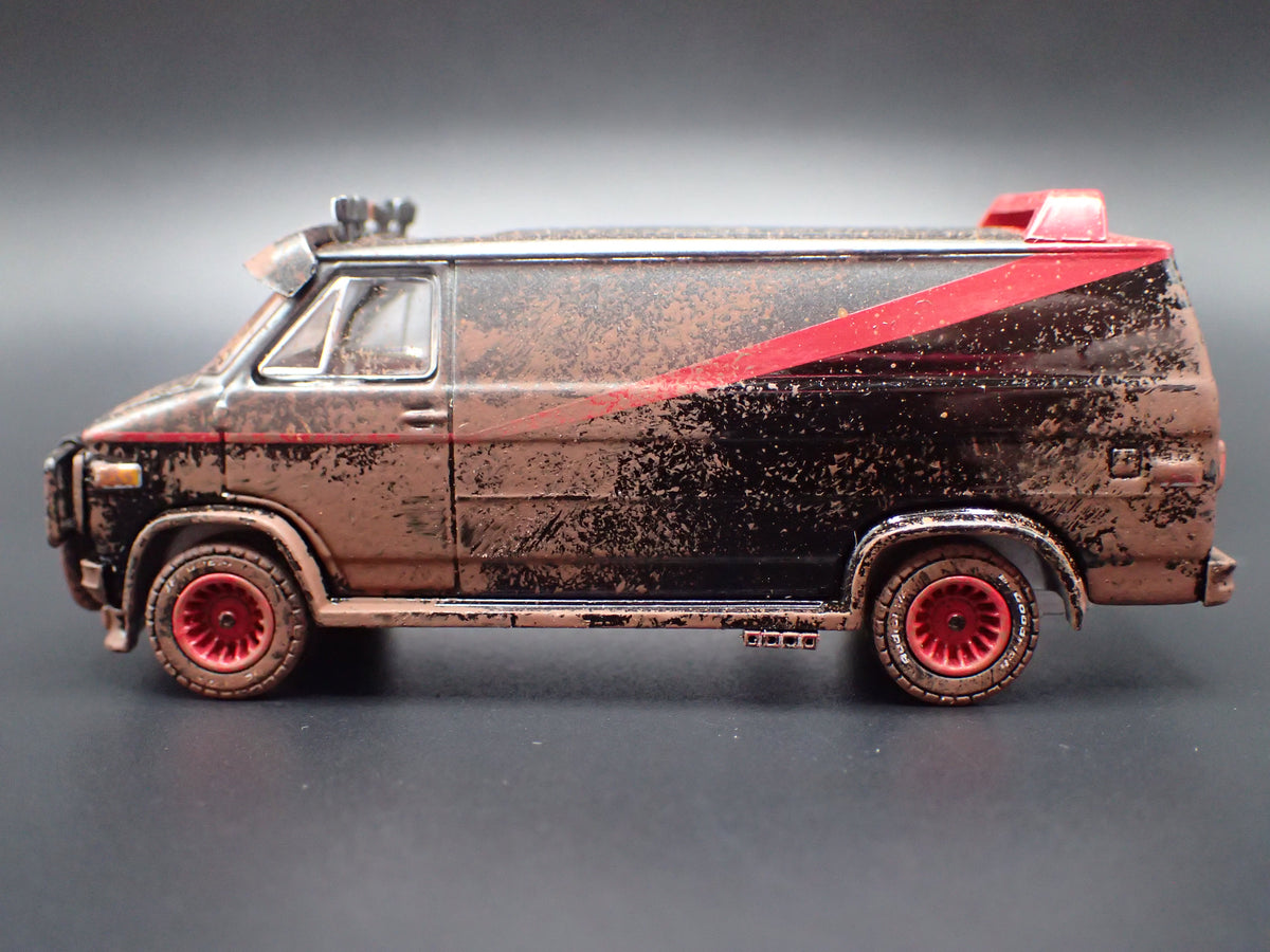 1983 83 GMC VANDURA A-TEAM VAN CUSTOM MUDDY 1/64 SCALE DIECAST MODEL CAR