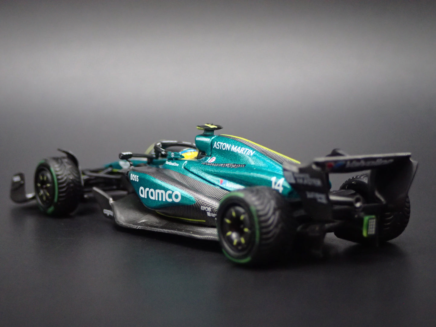 ASTON MARTIN AMR24 #14 FERNANDO ALFONSO 2024 1:64 SCALE DIECAST MODEL CAR