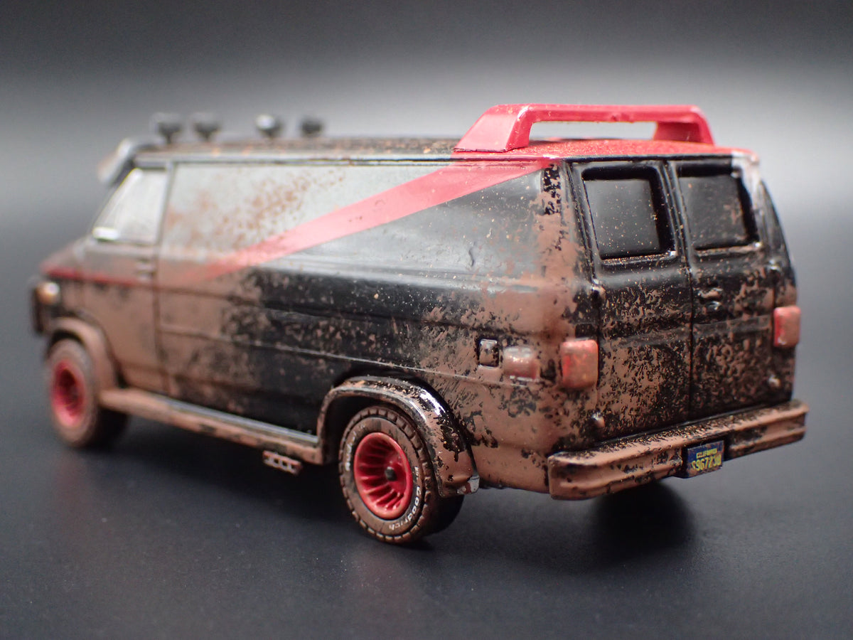 1983 83 GMC VANDURA A-TEAM VAN CUSTOM MUDDY 1/64 SCALE DIECAST MODEL CAR