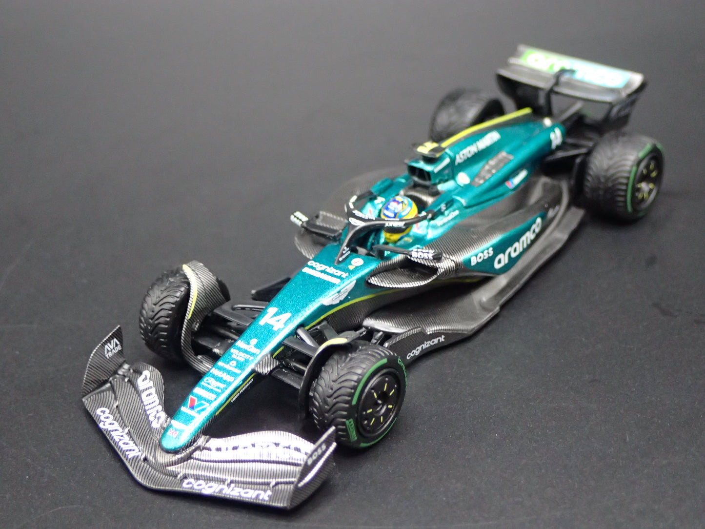 ASTON MARTIN AMR24 #14 FERNANDO ALFONSO 2024 1:64 SCALE DIECAST MODEL CAR
