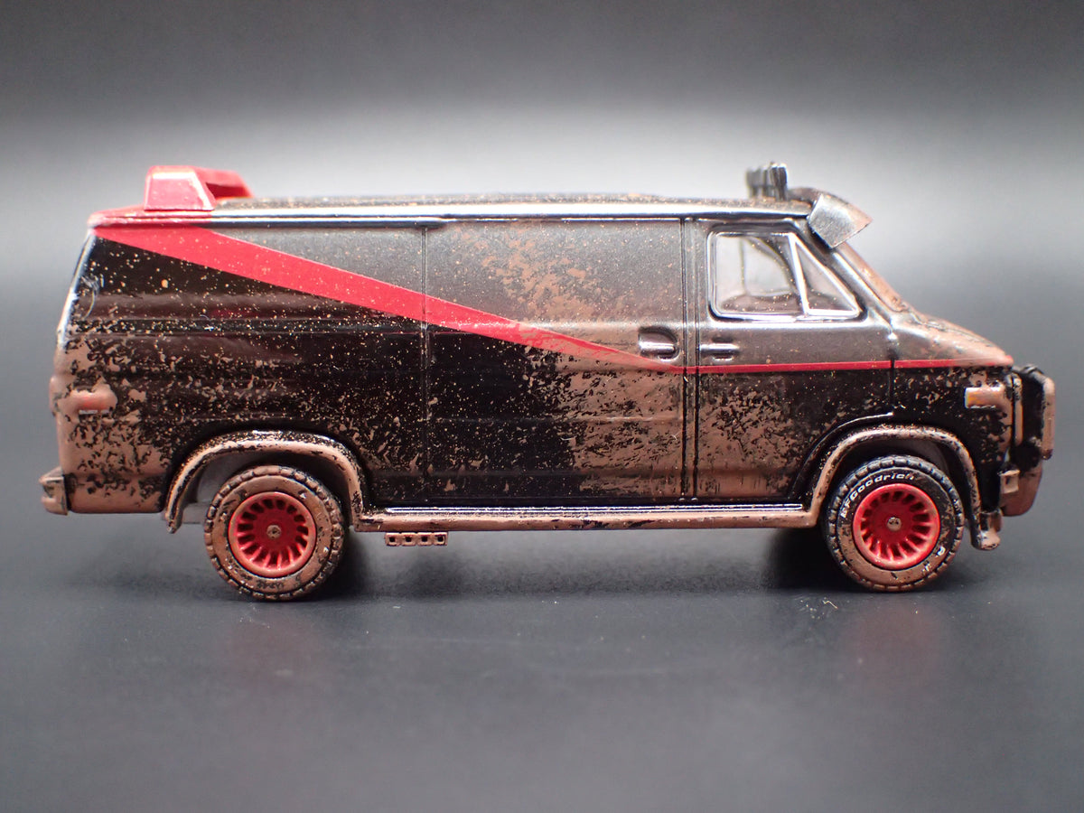 1983 83 GMC VANDURA A-TEAM VAN CUSTOM MUDDY 1/64 SCALE DIECAST MODEL CAR