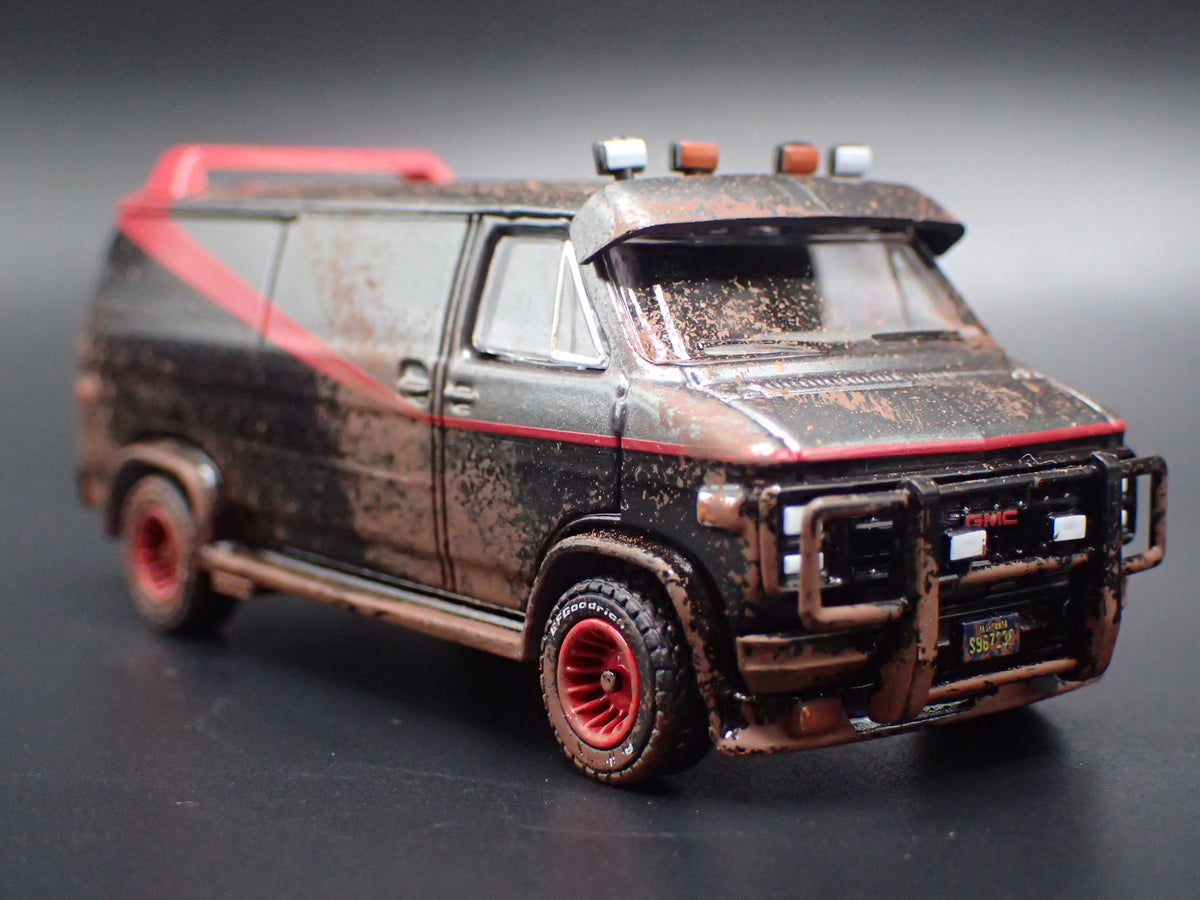 1983 83 GMC VANDURA A-TEAM VAN CUSTOM MUDDY 1/64 SCALE DIECAST MODEL CAR