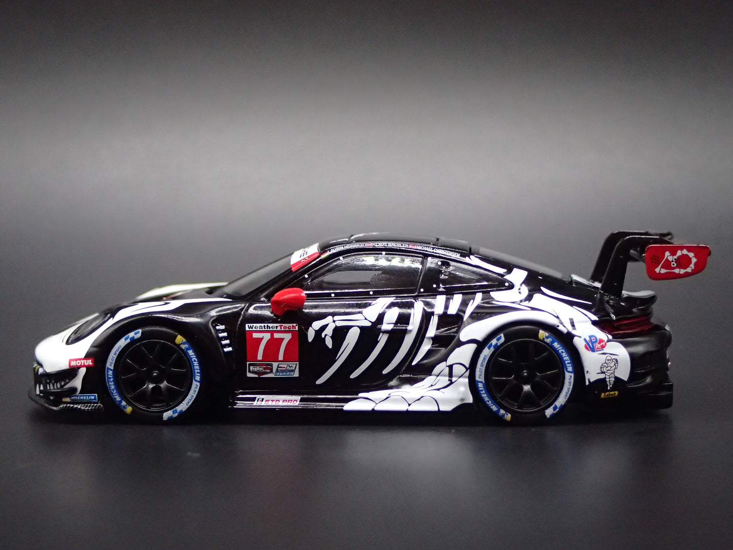 PORSCHE 911 GT3 R #77 REXY SKELETON 2025 IMSA 1:64 SCALE DIECAST MODEL CAR