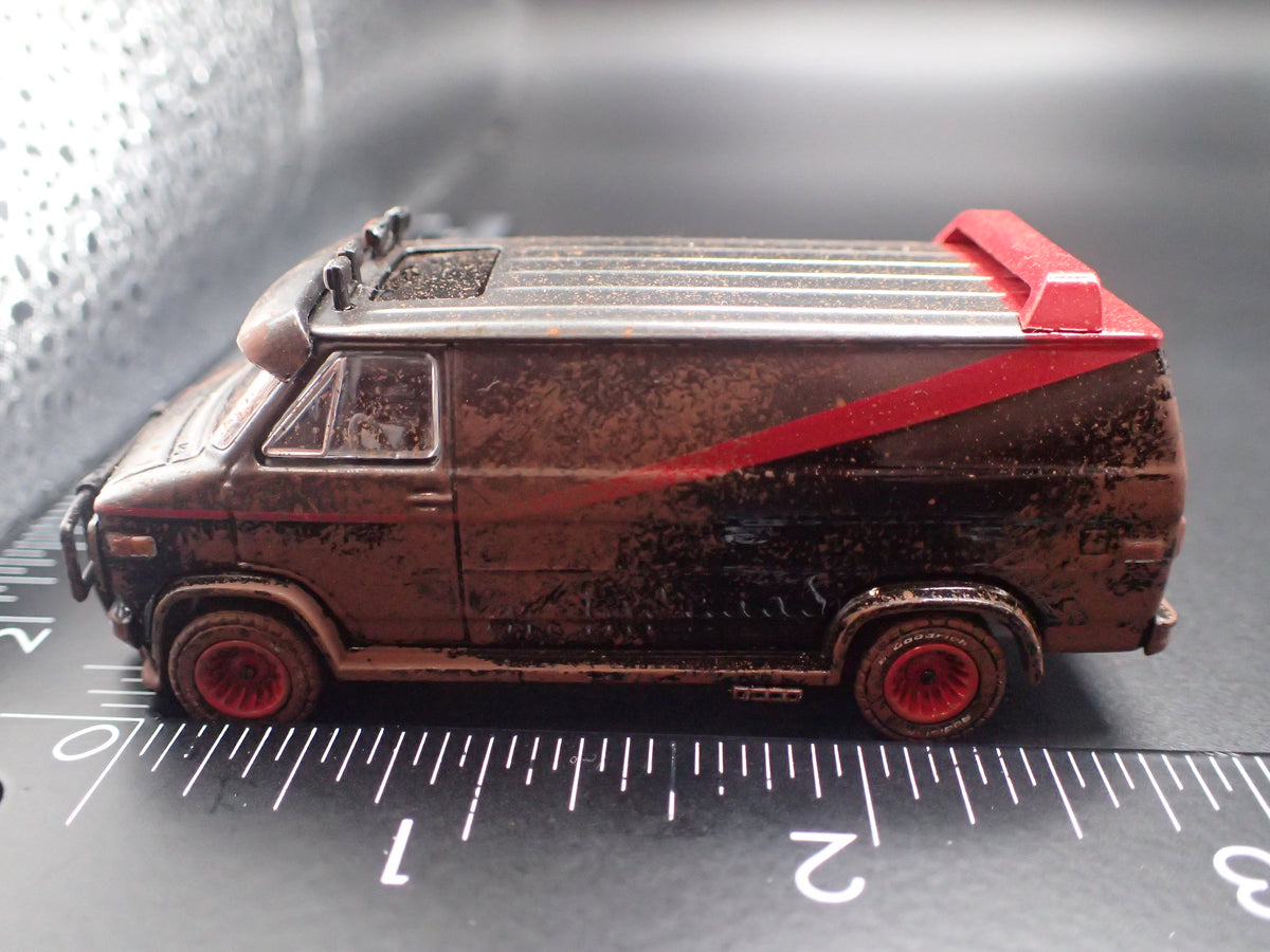 1983 83 GMC VANDURA A-TEAM VAN CUSTOM MUDDY 1/64 SCALE DIECAST MODEL CAR