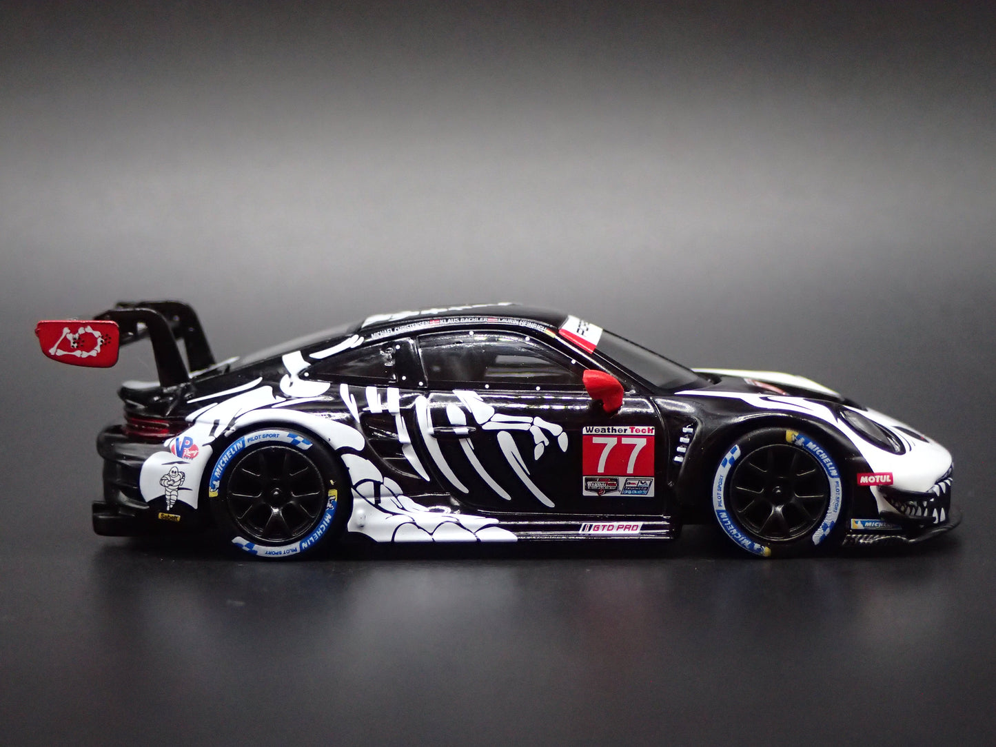 PORSCHE 911 GT3 R #77 REXY SKELETON 2025 IMSA 1:64 SCALE DIECAST MODEL CAR