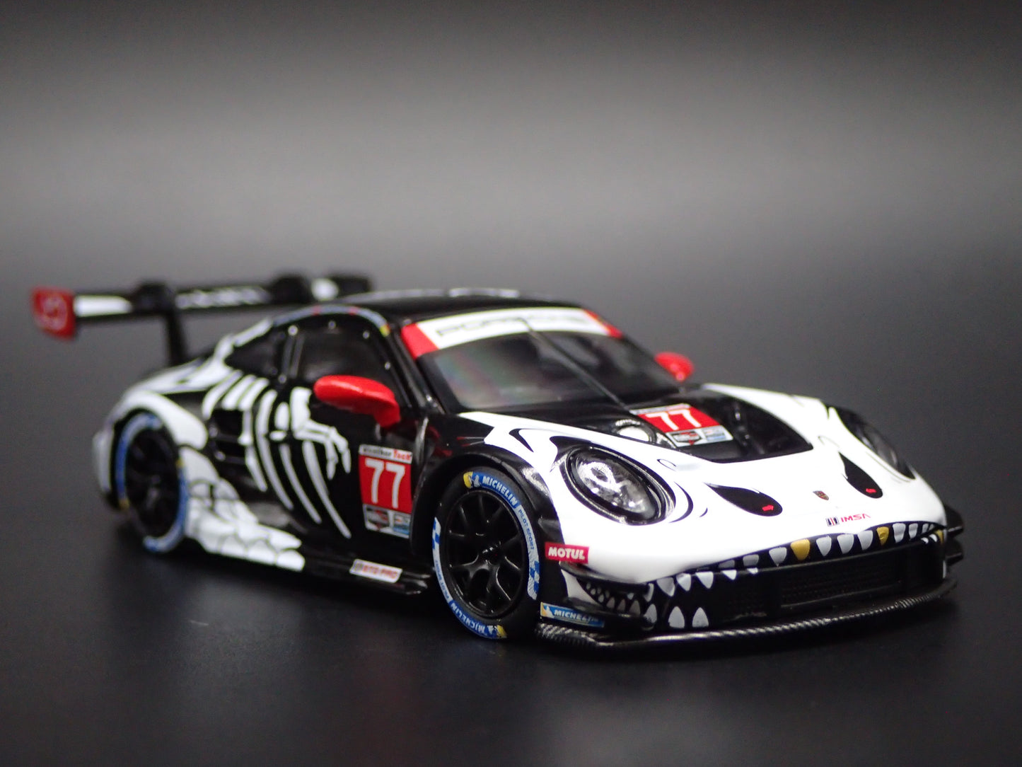 PORSCHE 911 GT3 R #77 REXY SKELETON 2025 IMSA 1:64 SCALE DIECAST MODEL CAR