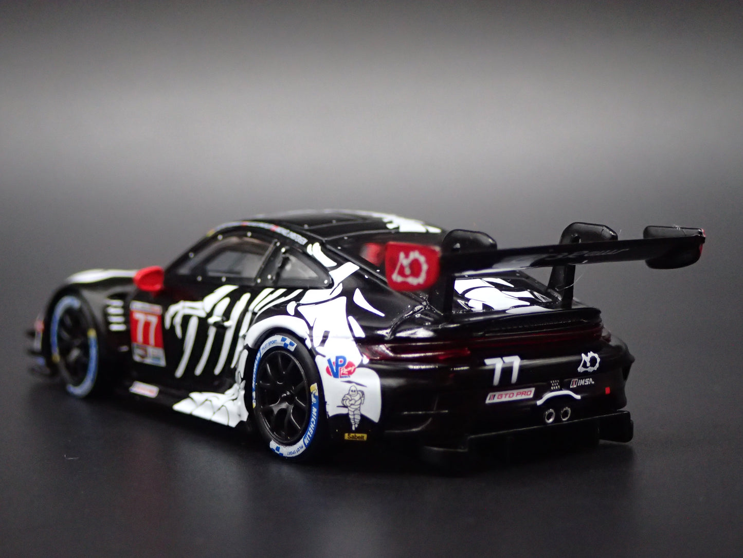 PORSCHE 911 GT3 R #77 REXY SKELETON 2025 IMSA 1:64 SCALE DIECAST MODEL CAR