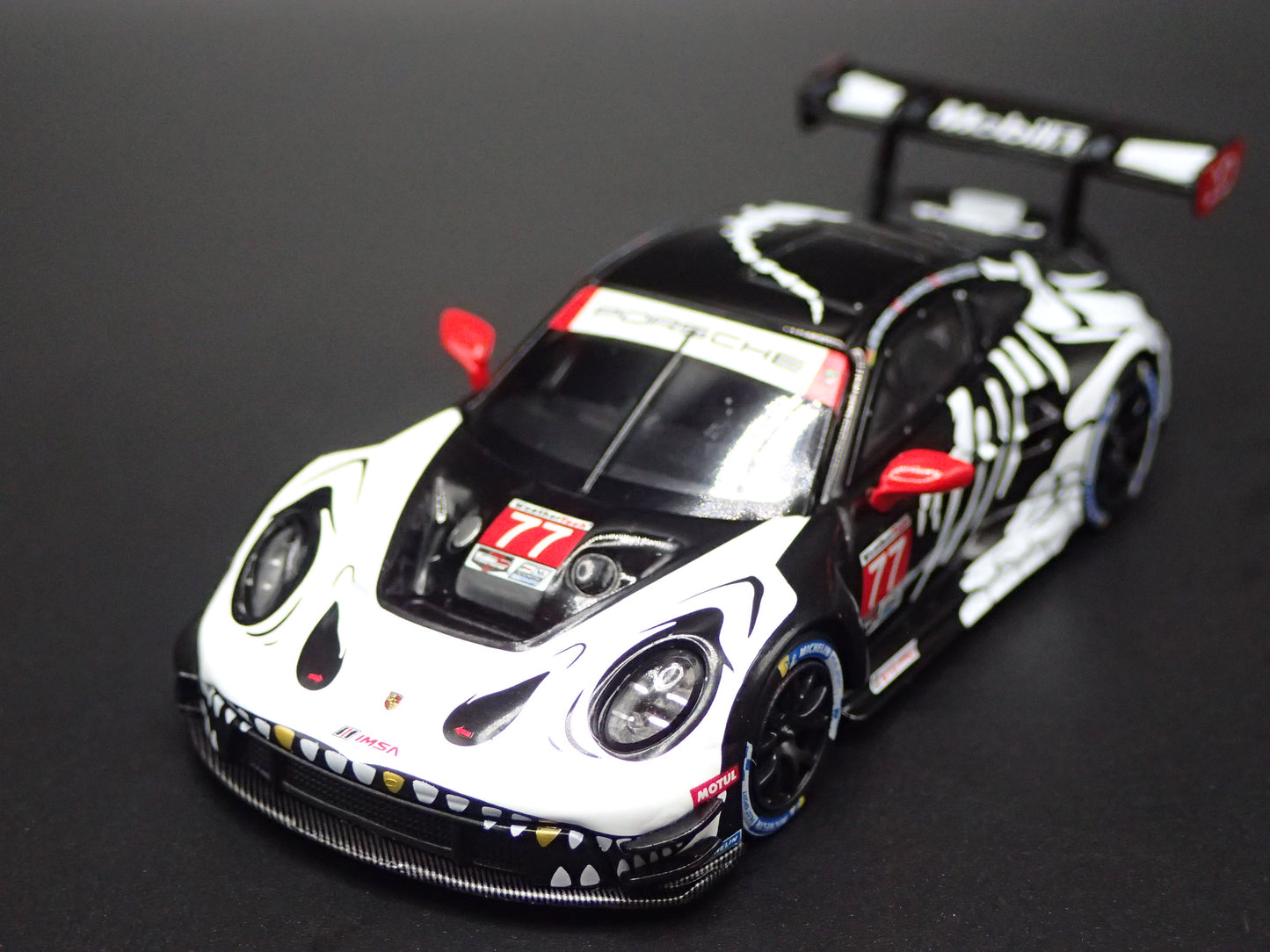 PORSCHE 911 GT3 R #77 REXY SKELETON 2025 IMSA 1:64 SCALE DIECAST MODEL CAR