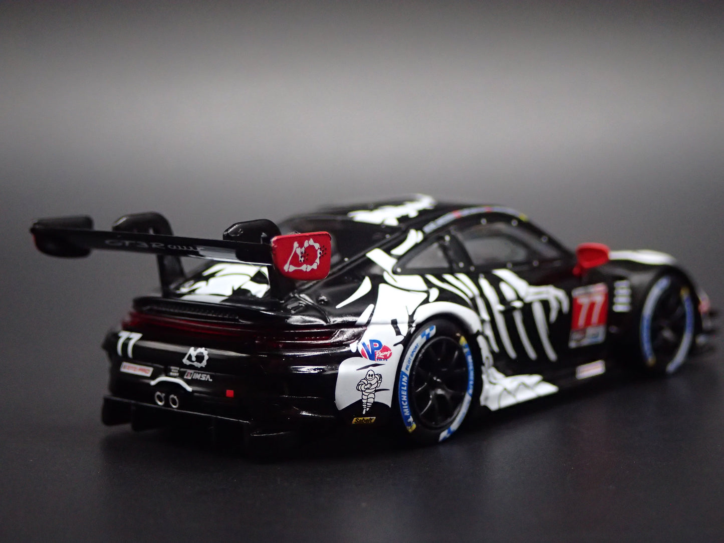 PORSCHE 911 GT3 R #77 REXY SKELETON 2025 IMSA 1:64 SCALE DIECAST MODEL CAR