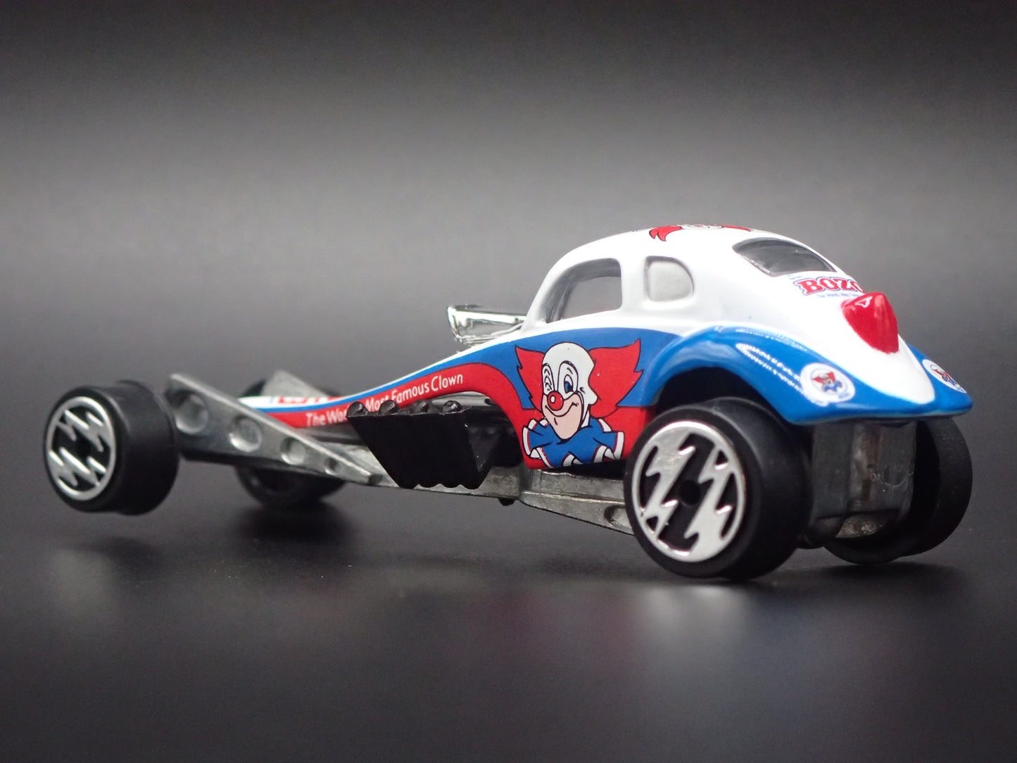 VW VOLKSWAGEN BEETLE BUGABOO DRAGSTER BOZO CLOWN 1:64 SCALE DIECAST MODEL CAR