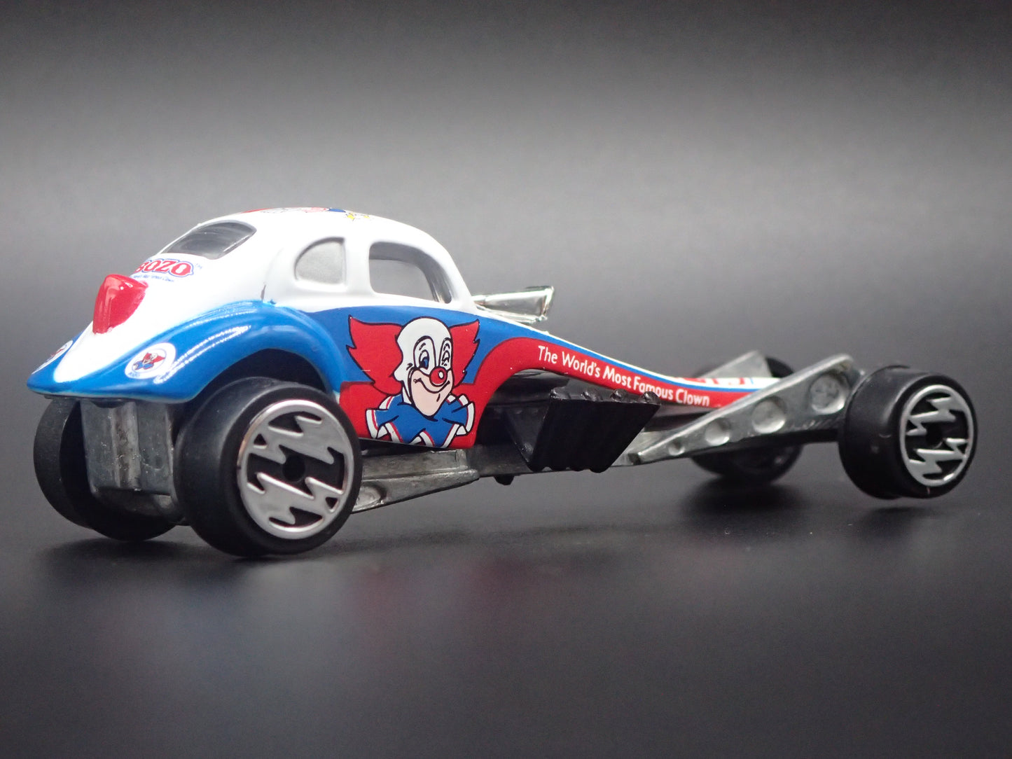 VW VOLKSWAGEN BEETLE BUGABOO DRAGSTER BOZO CLOWN 1:64 SCALE DIECAST MODEL CAR