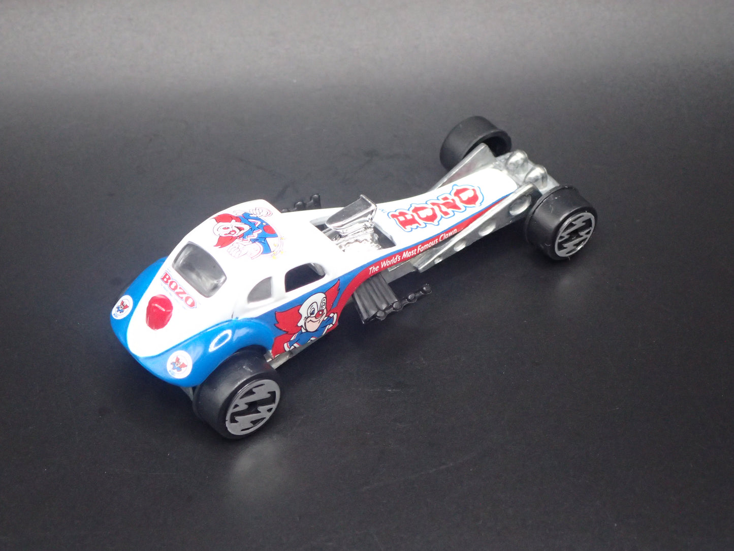 VW VOLKSWAGEN BEETLE BUGABOO DRAGSTER BOZO CLOWN 1:64 SCALE DIECAST MODEL CAR