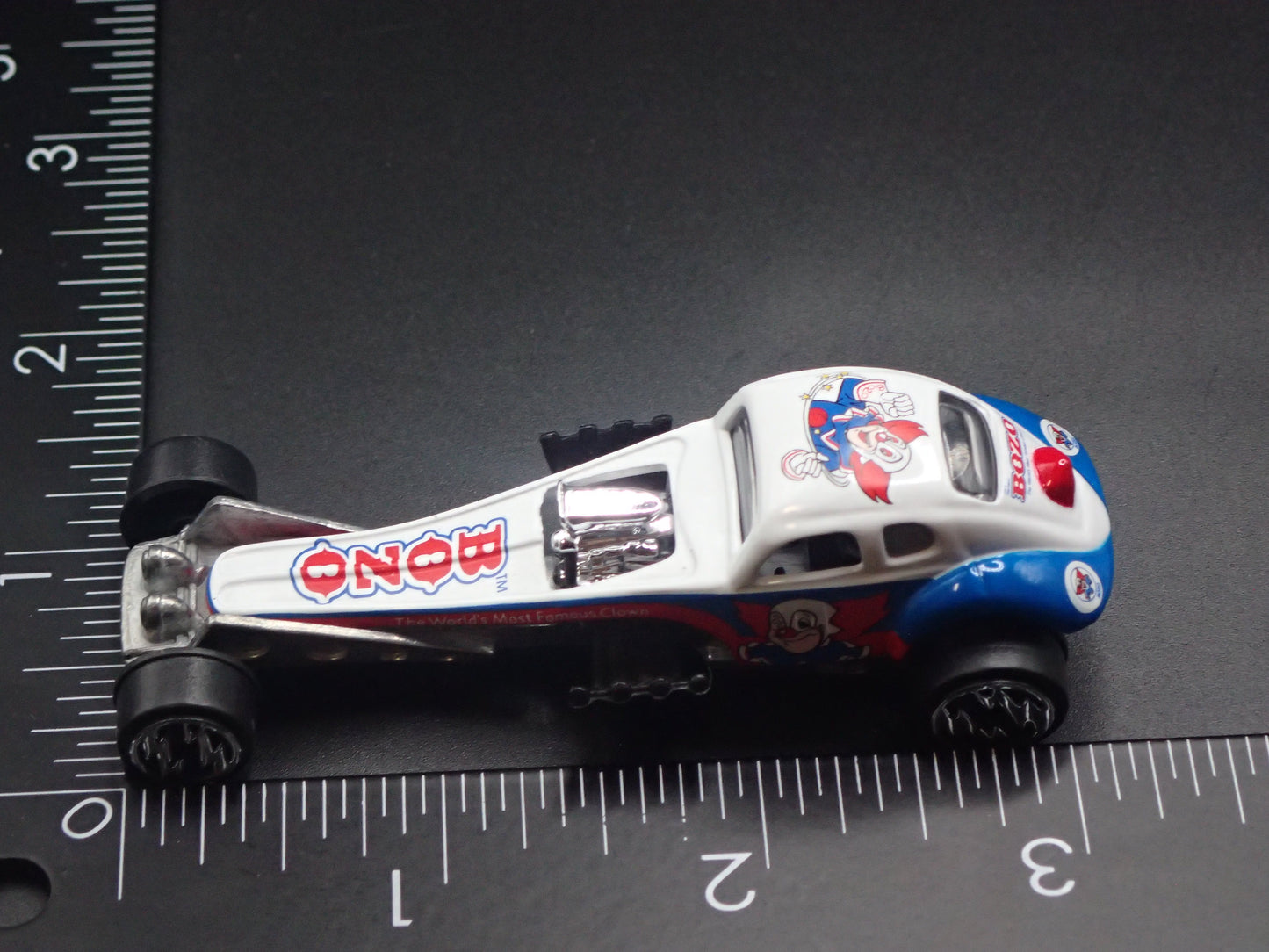 VW VOLKSWAGEN BEETLE BUGABOO DRAGSTER BOZO CLOWN 1:64 SCALE DIECAST MODEL CAR