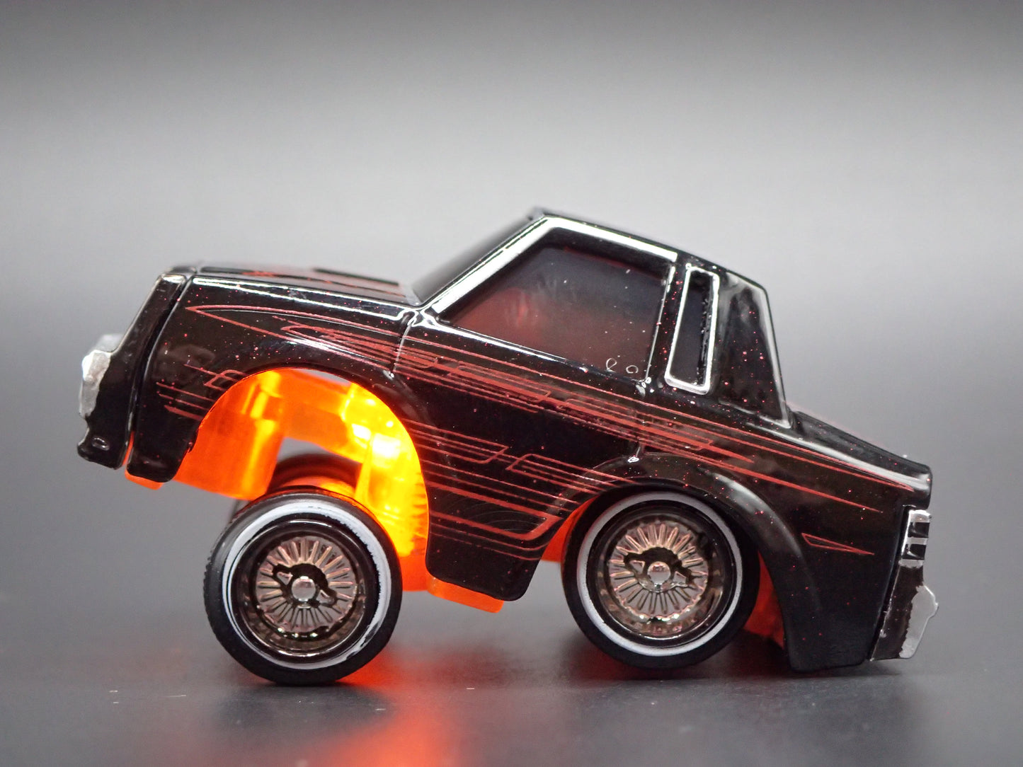 1987 87 BUICK REGAL CAR TUNED LOWRIDER BLACK 1:64 SCALE DIORAMA DIECAST MODEL CAR