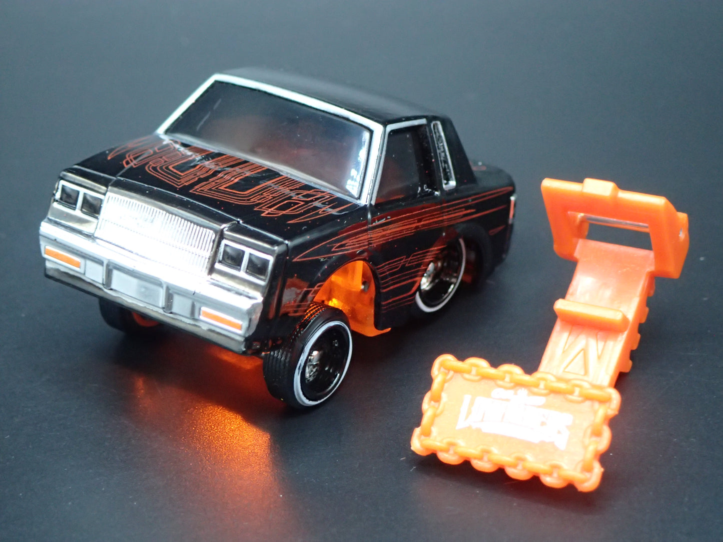 1987 87 BUICK REGAL CAR TUNED LOWRIDER BLACK 1:64 SCALE DIORAMA DIECAST MODEL CAR