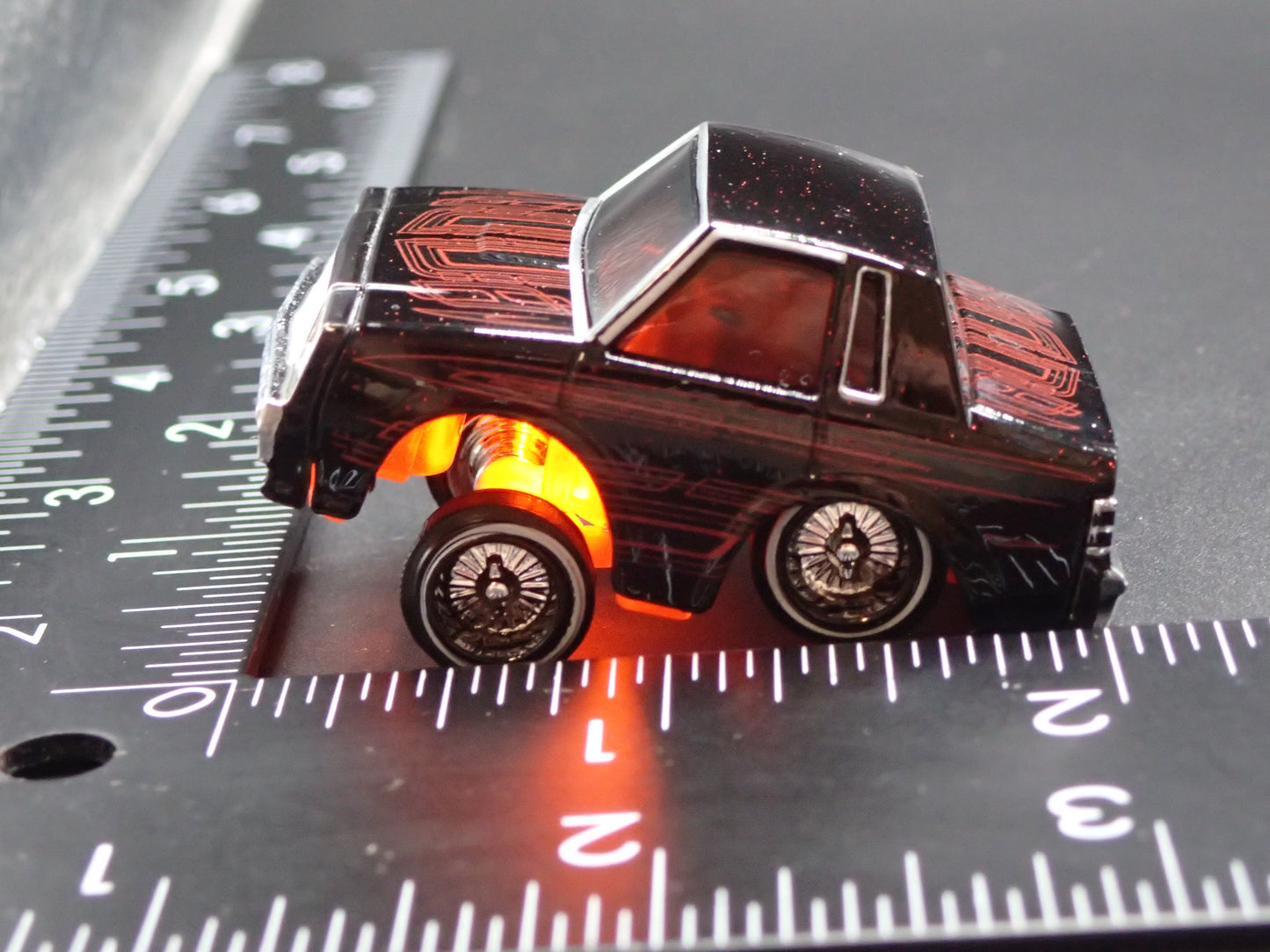 1987 87 BUICK REGAL CAR TUNED LOWRIDER BLACK 1:64 SCALE DIORAMA DIECAST MODEL CAR