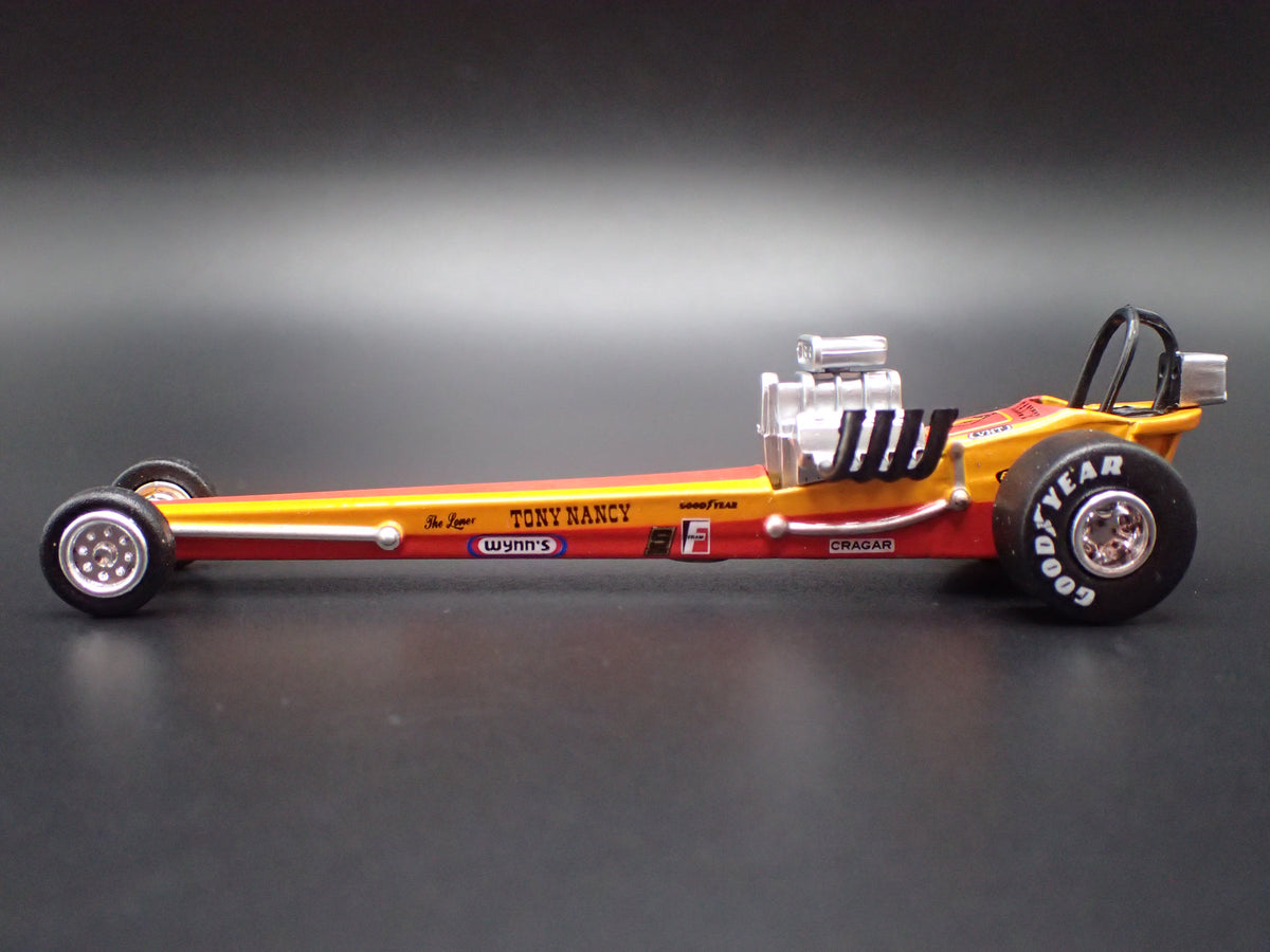 1972 72 TONY NANCY NHRA TOP FUEL FRONT ENGINE DRAGSTER 1:64 SCALE DIECAST MODEL CAR
